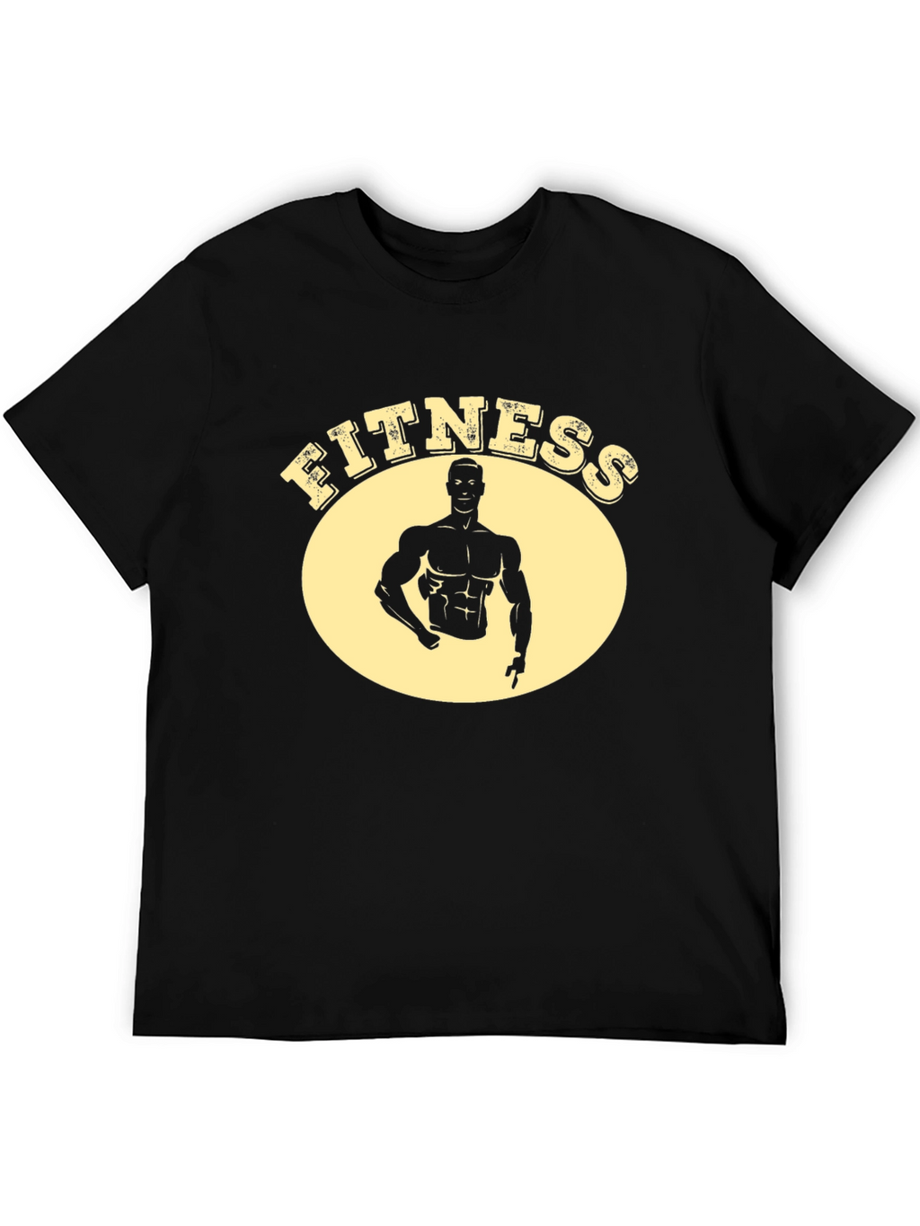 Fitness Graphic Black T-Shirt
