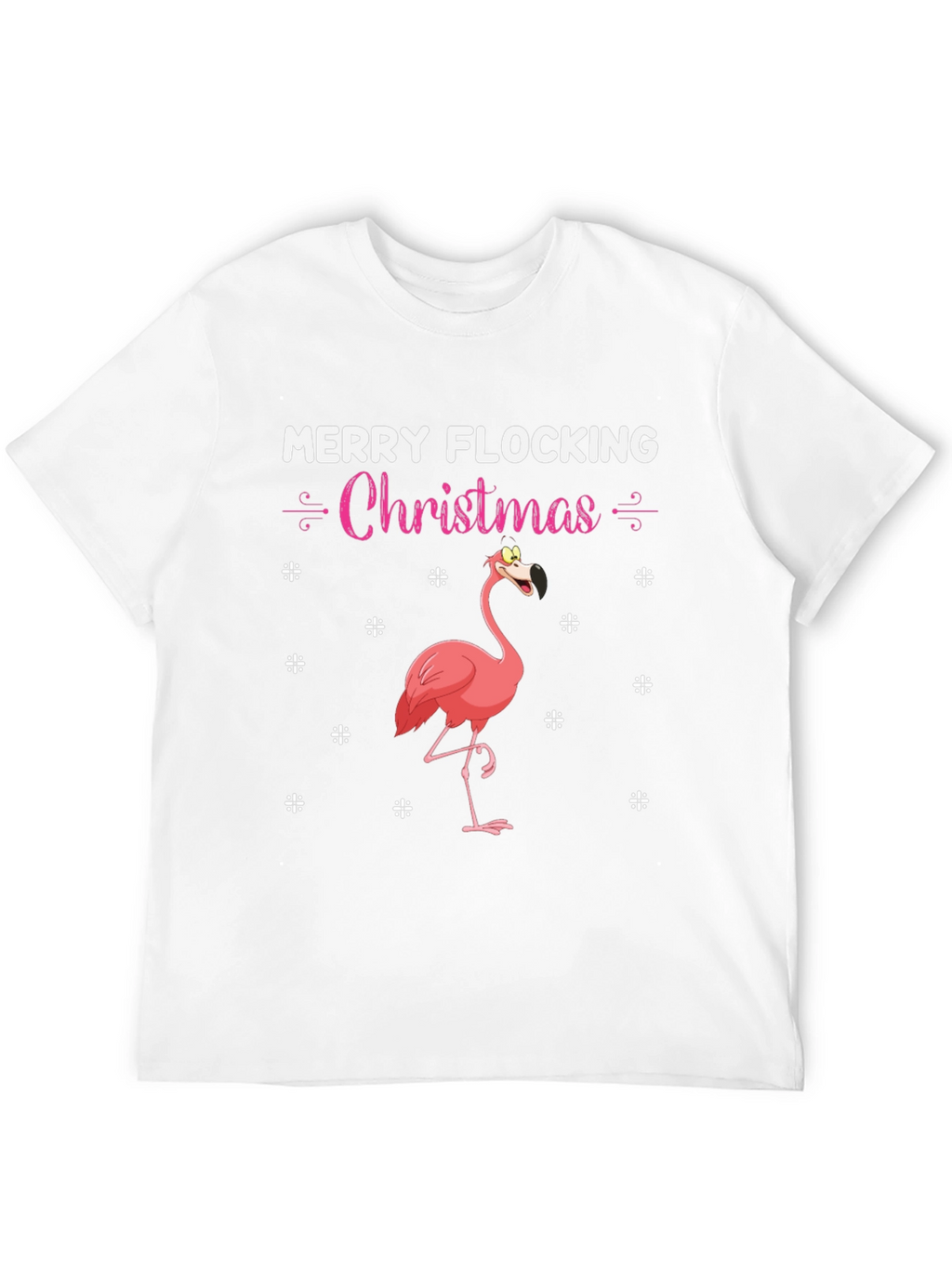 Merry Flocking Christmas Flamingo T-Shirt