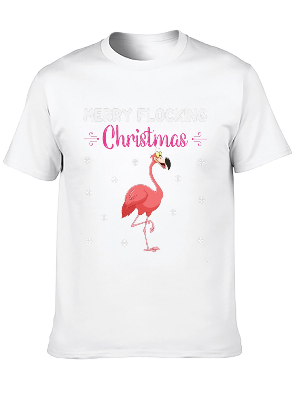 Merry Flocking Christmas Flamingo T-Shirt