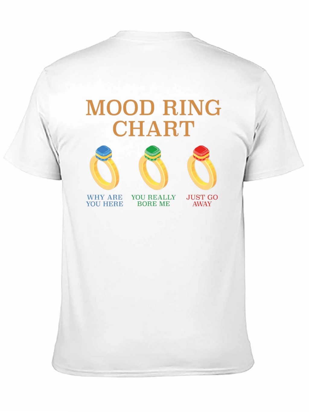 Mood Ring Chart T-Shirt Funny Graphic Tee