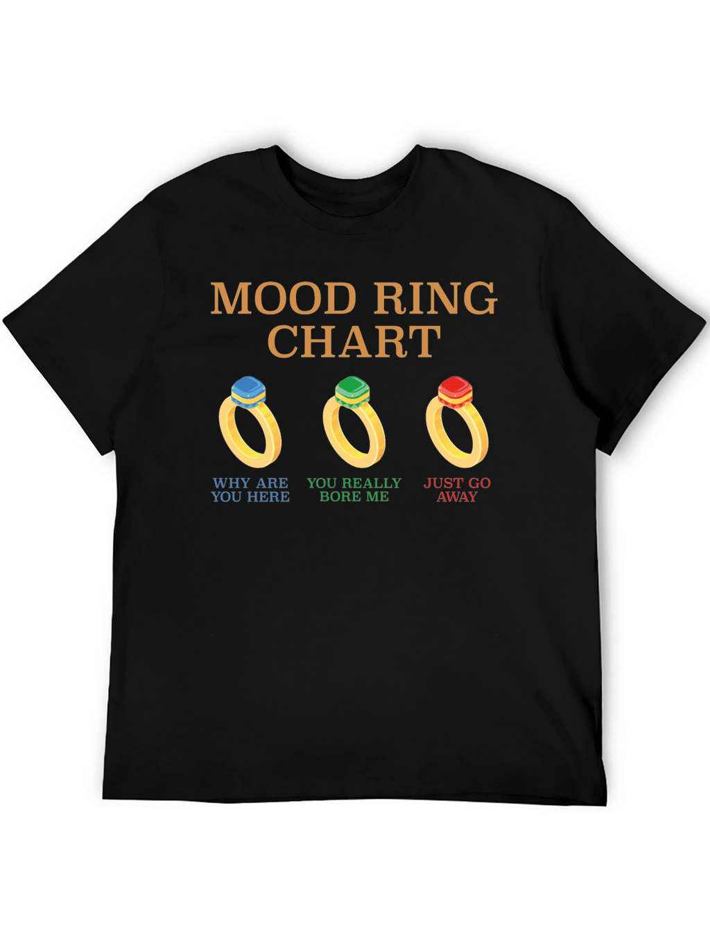 Mood Ring Chart T-Shirt Funny Graphic Tee