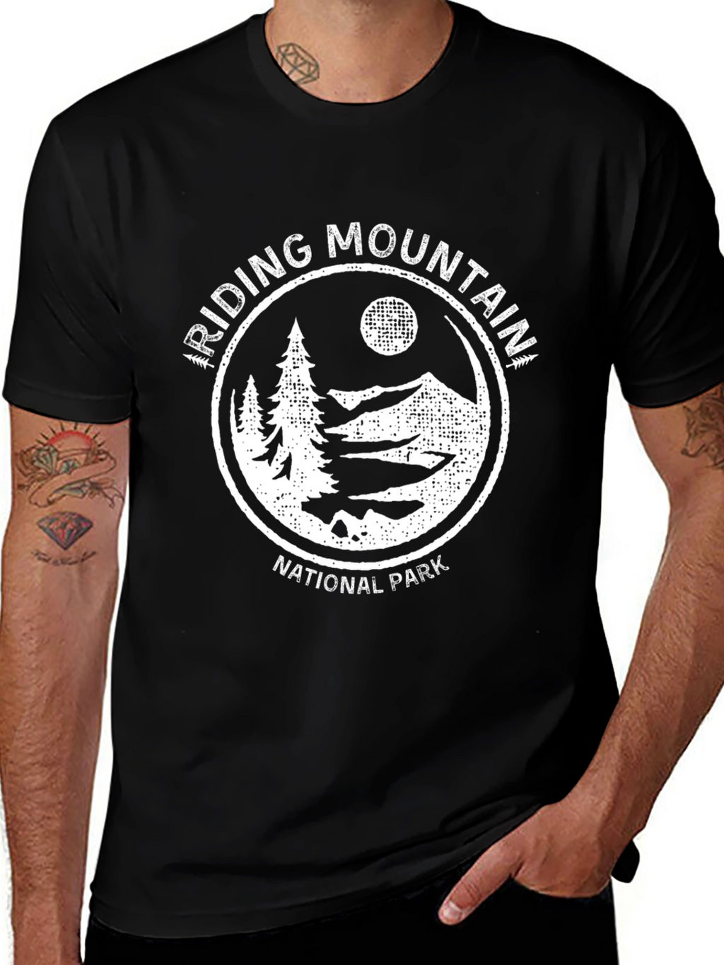 Riding Mountain National Park Black T-Shirt