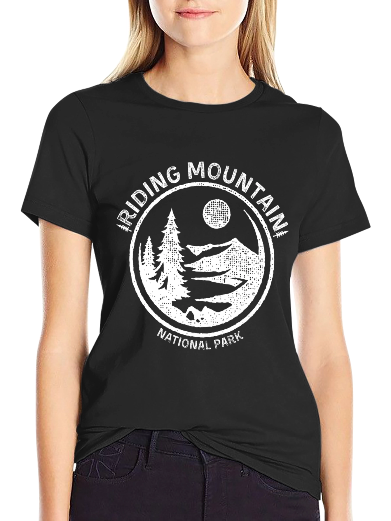 Riding Mountain National Park Black T-Shirt