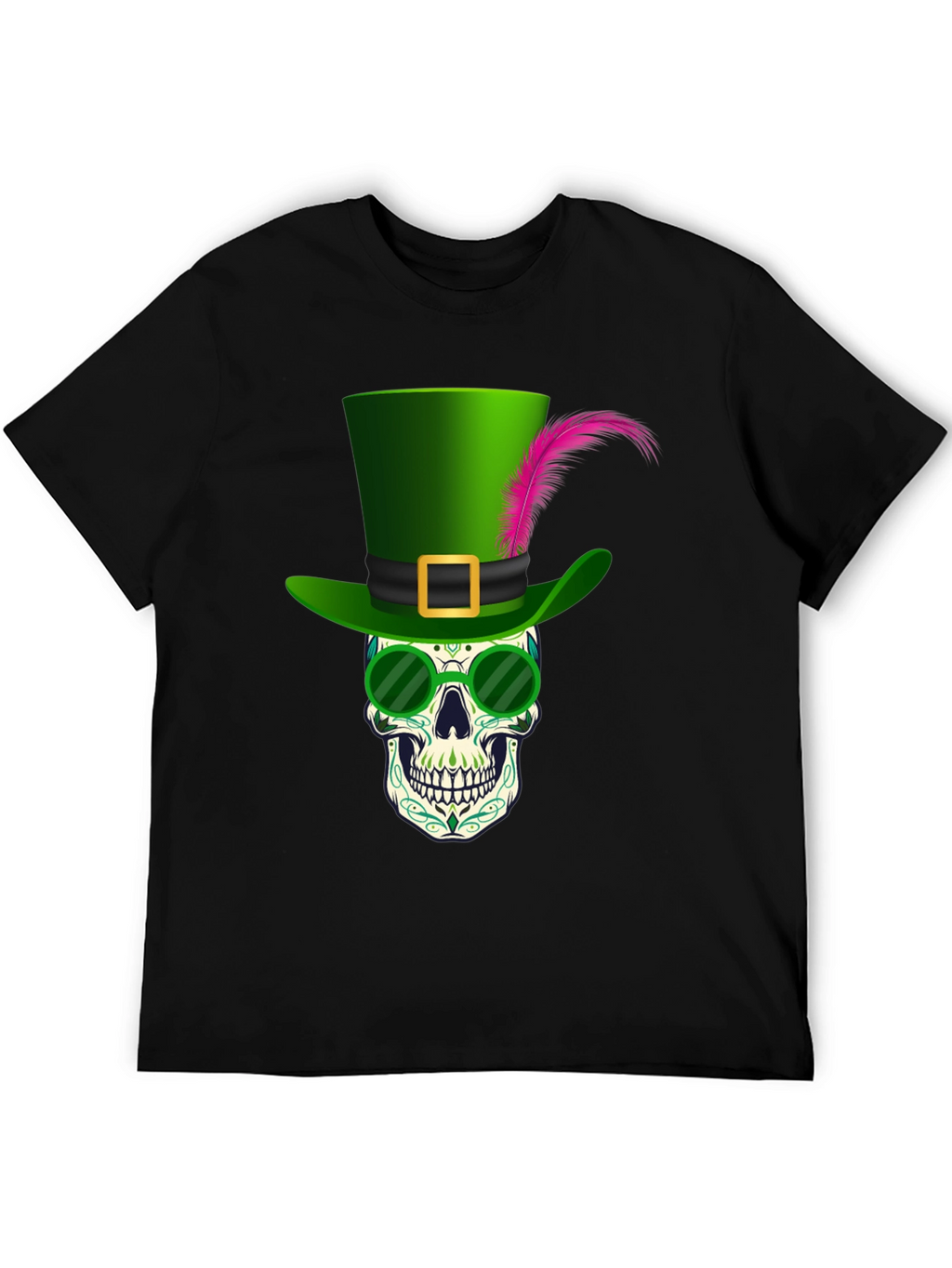St. Patricks Day Skull Graphic Tee