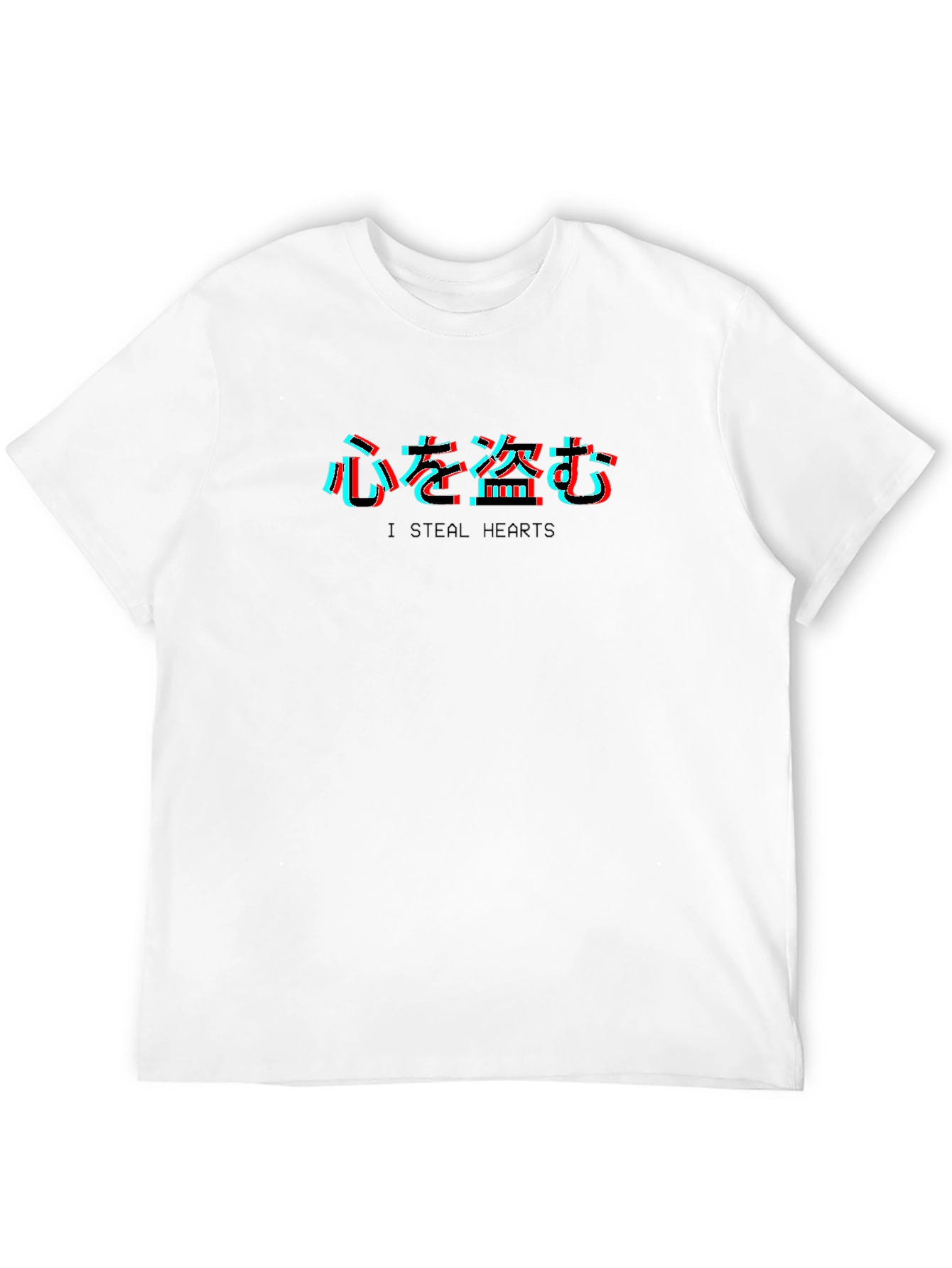 I Steal Hearts Kanji Black T-Shirt