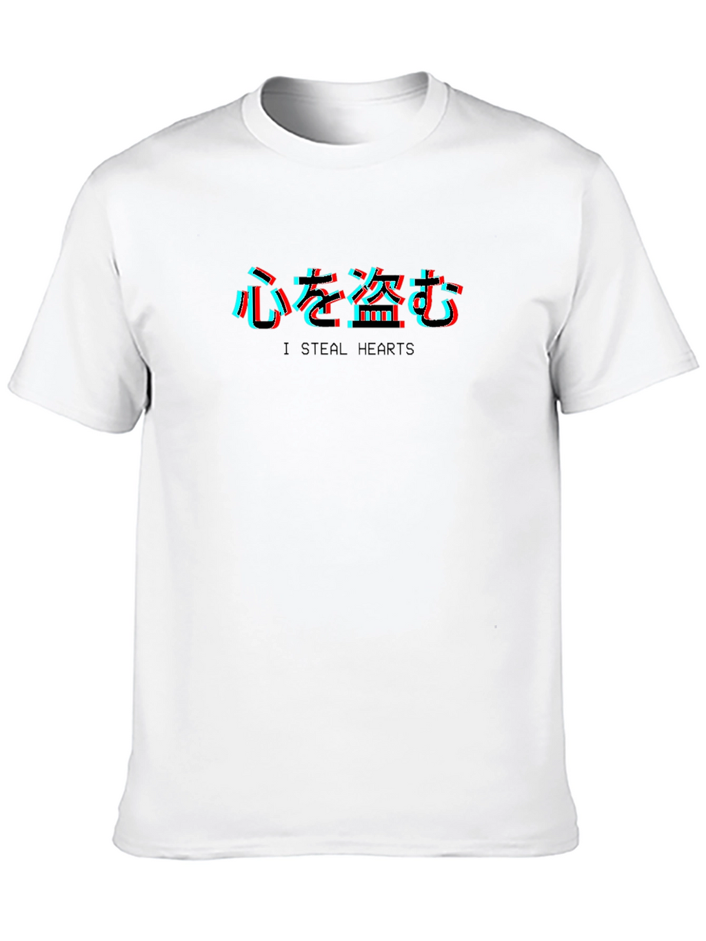 I Steal Hearts Kanji Black T-Shirt