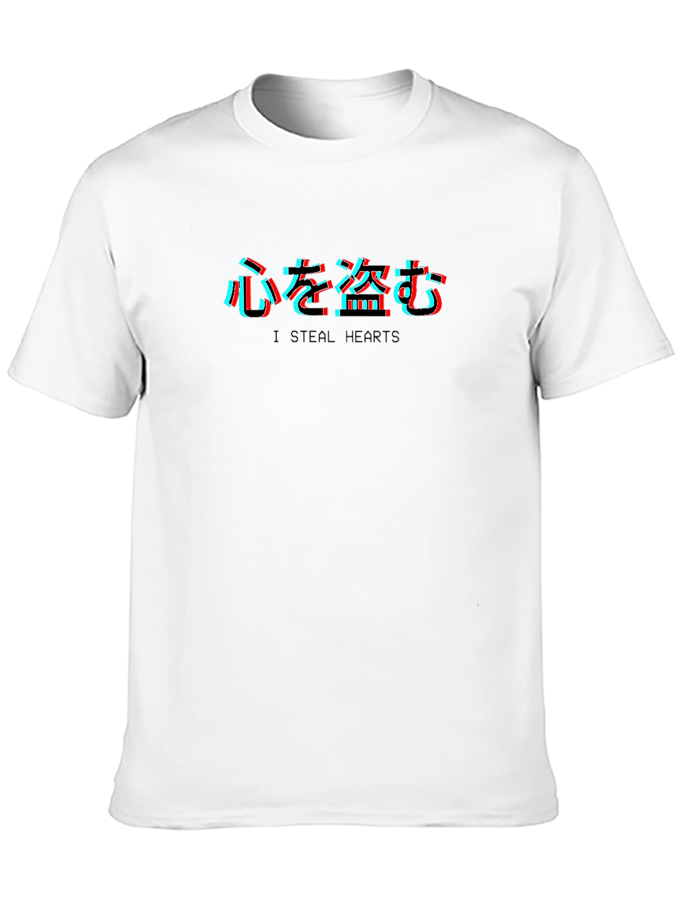 I Steal Hearts Kanji Black T-Shirt