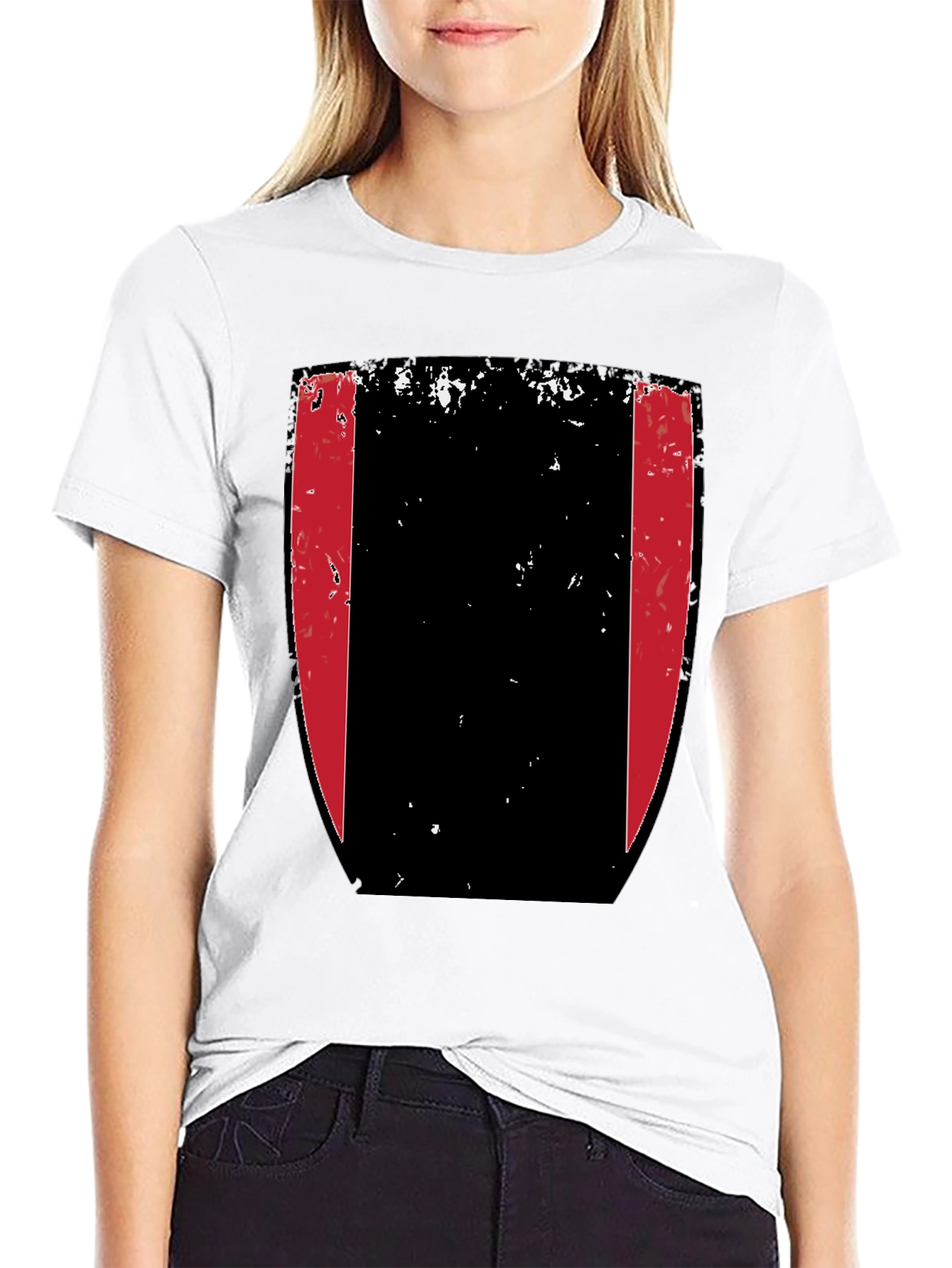 Shield Graphic Tee - Black Cotton Blend