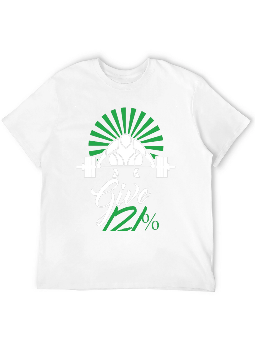 Give 112% Black Graphic T-Shirt