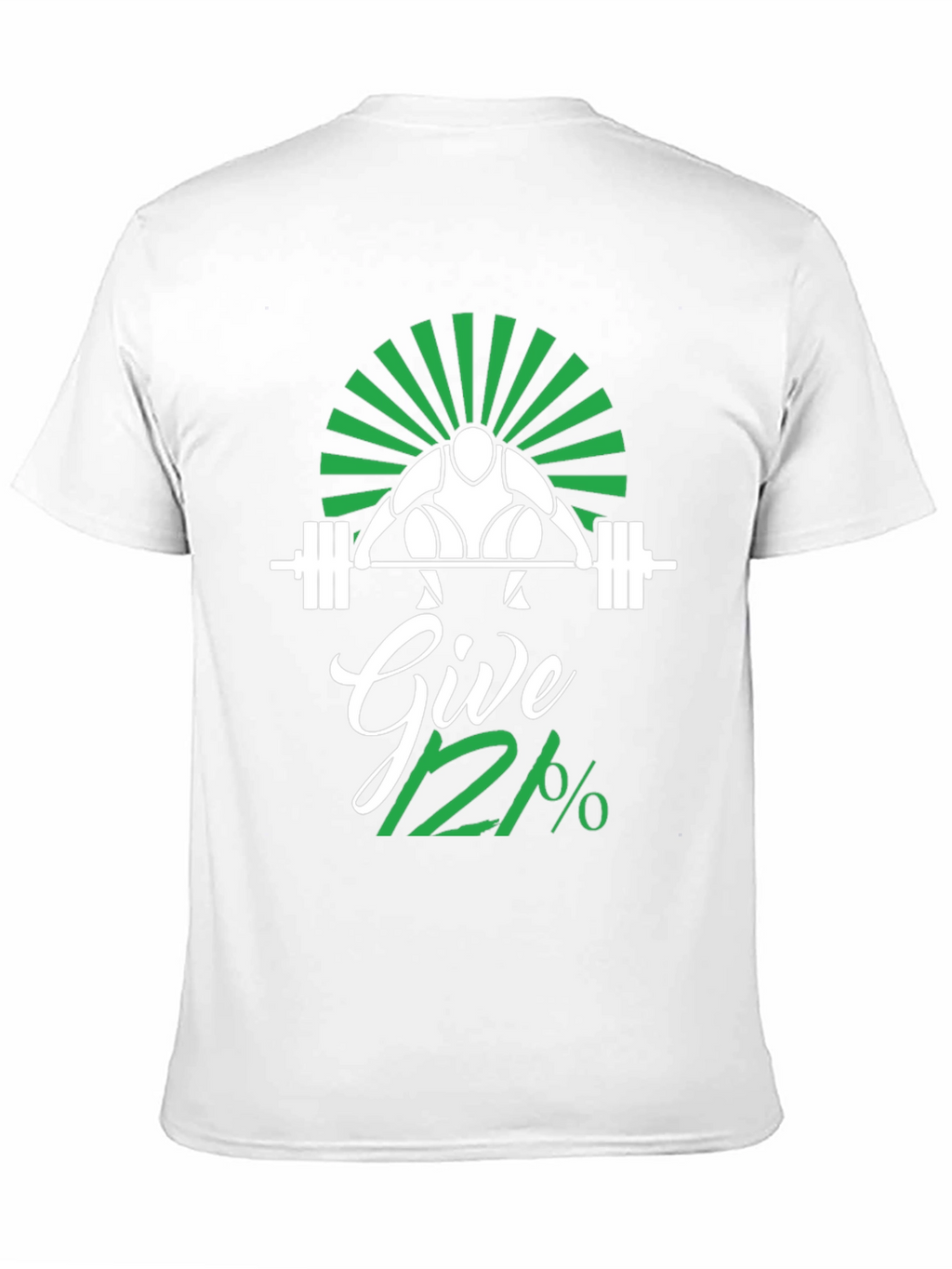 Give 112% Black Graphic T-Shirt