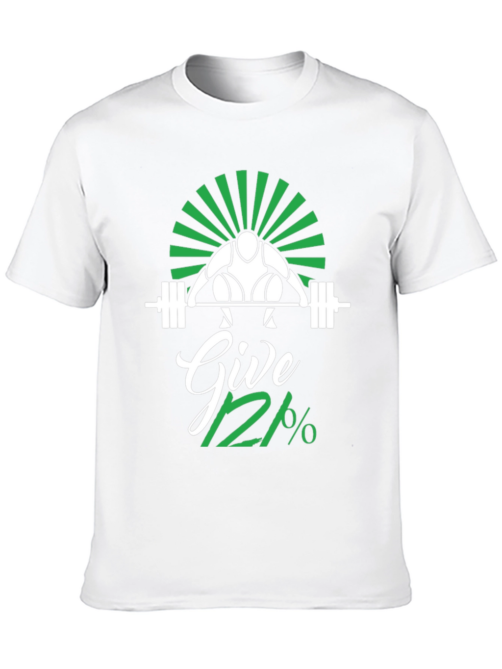 Give 112% Black Graphic T-Shirt