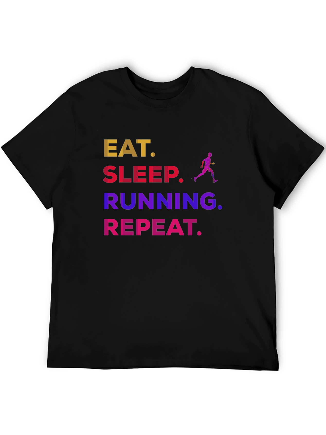 Eat Sleep Running Repeat Graphic Tee
