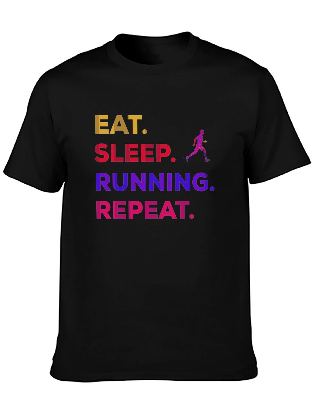 Eat Sleep Running Repeat Graphic Tee