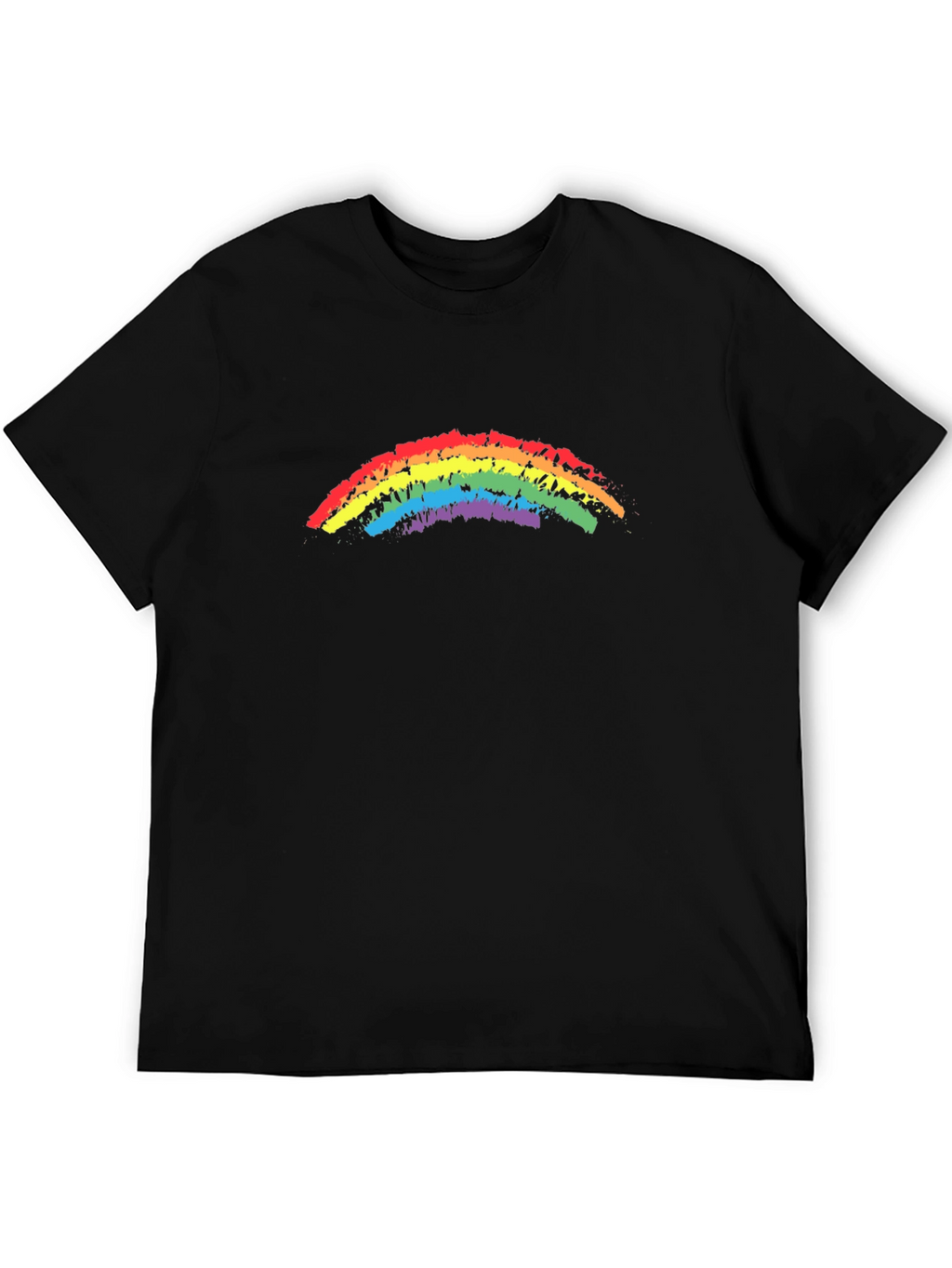 Rainbow Pride T-Shirt - Black Cotton Blend
