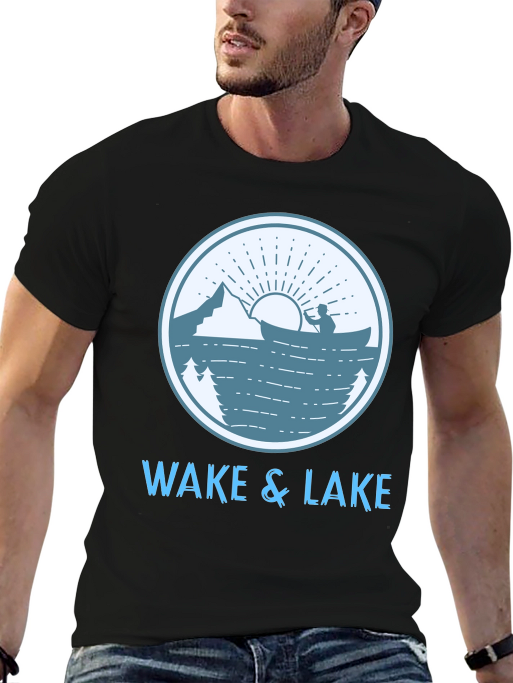Wake & Lake Graphic T-Shirt - Outdoor Adventure