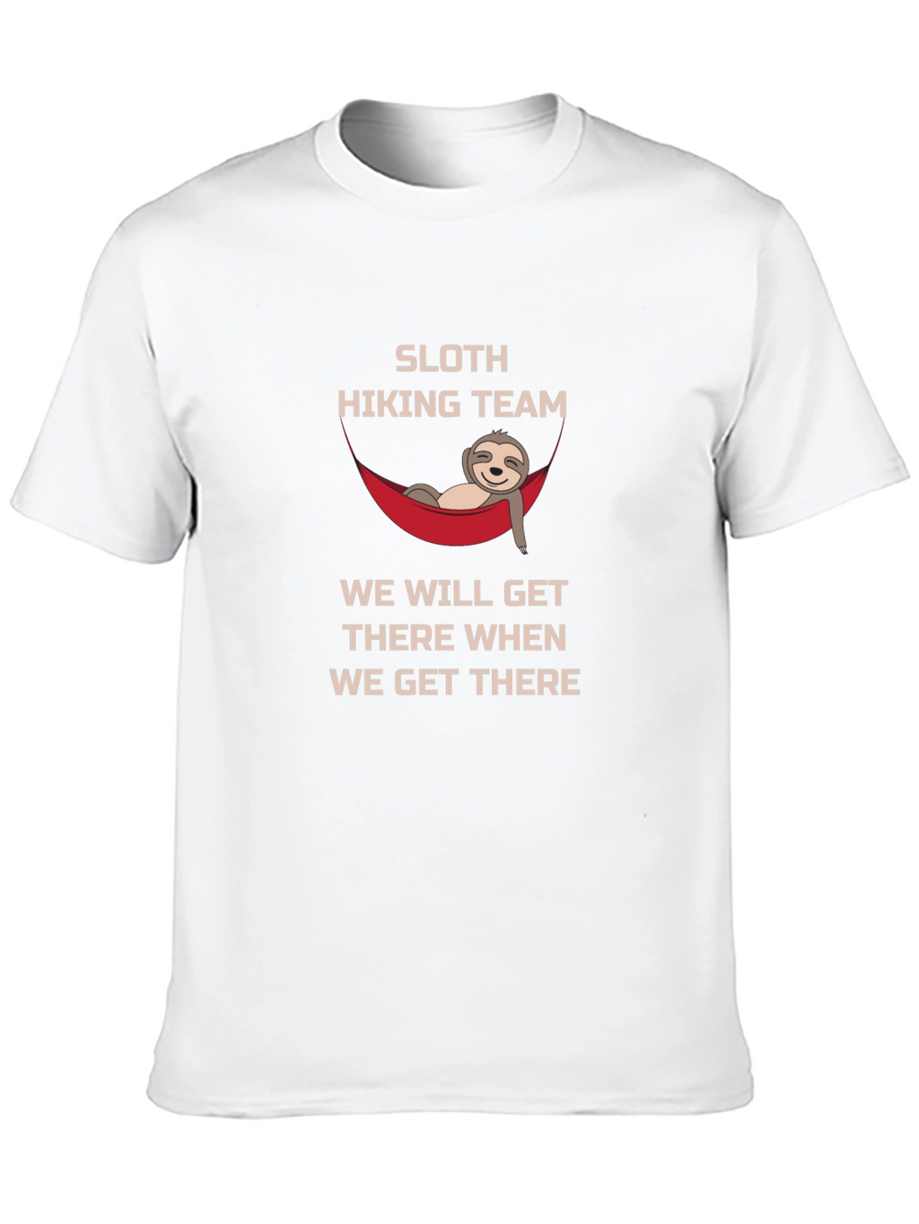 Sloth Hiking Team Tee: Relaxed Adventure Shirt