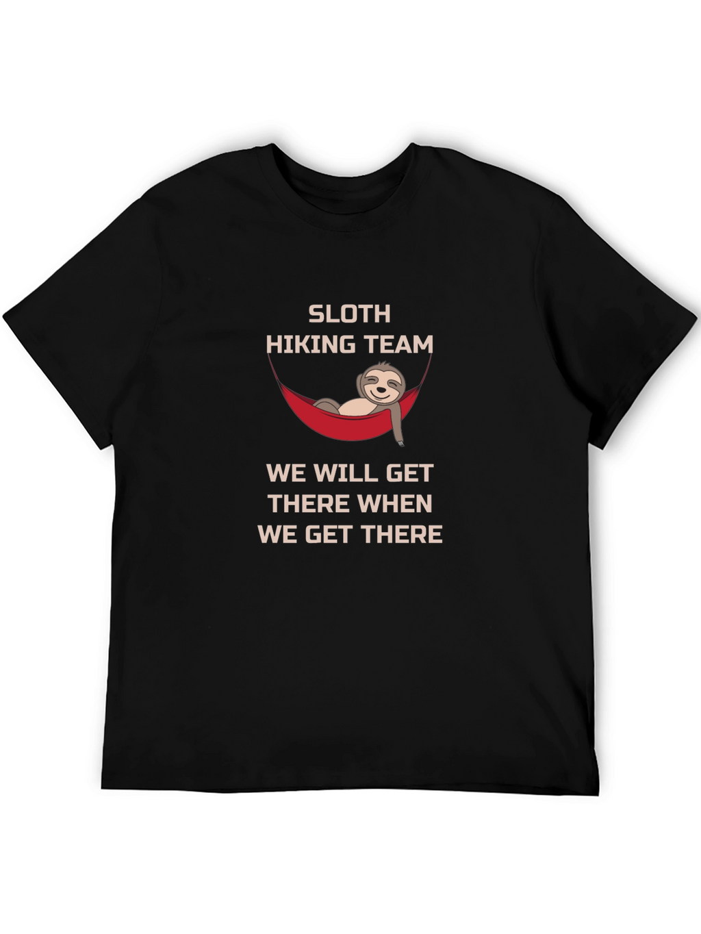 Sloth Hiking Team Tee: Relaxed Adventure Shirt