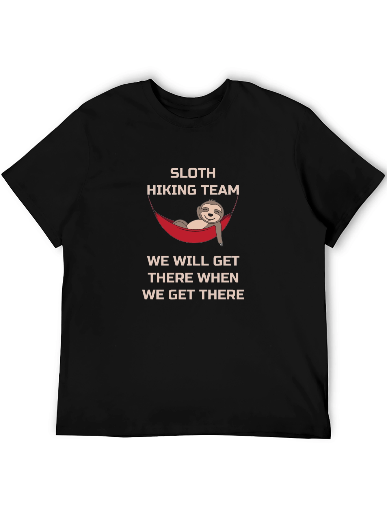 Sloth Hiking Team Tee: Relaxed Adventure Shirt
