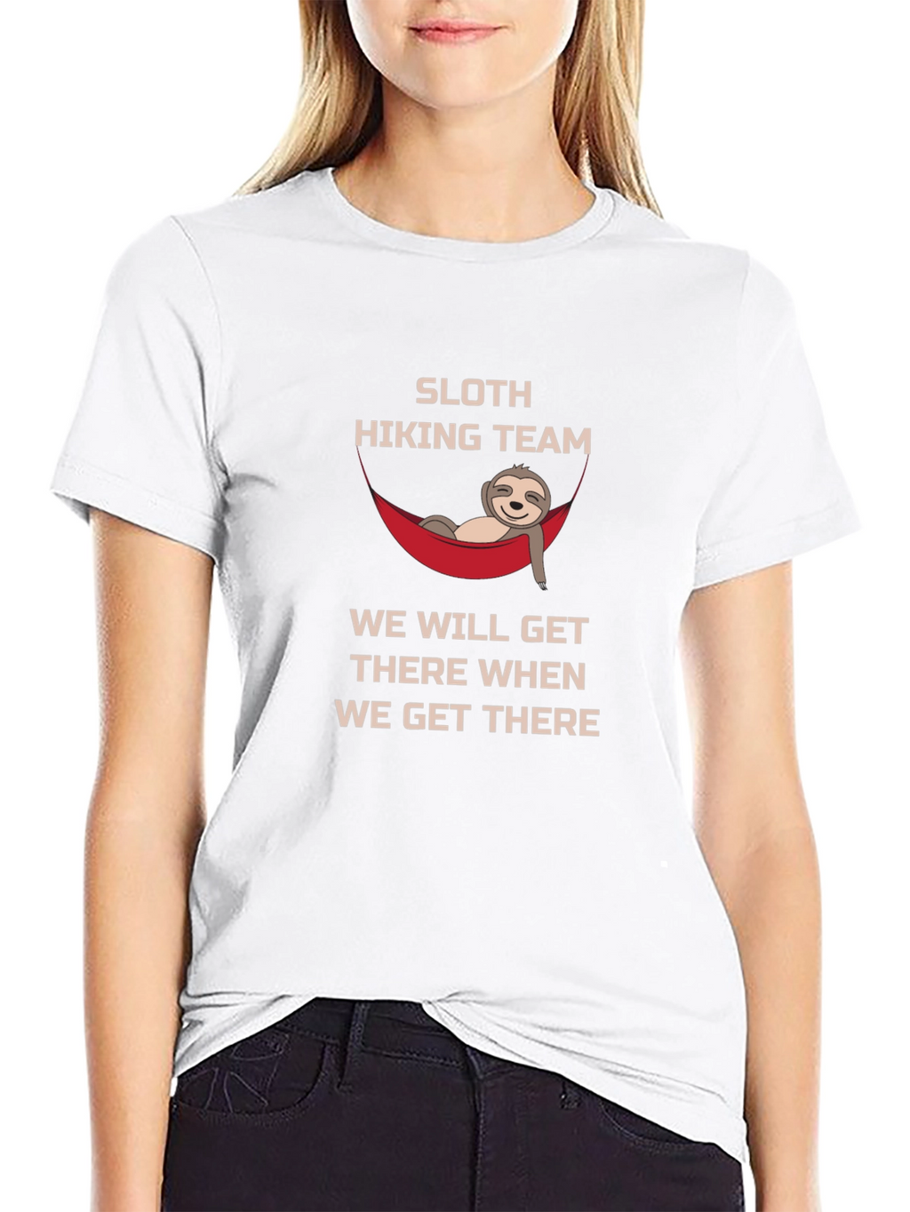 Sloth Hiking Team Tee: Relaxed Adventure Shirt