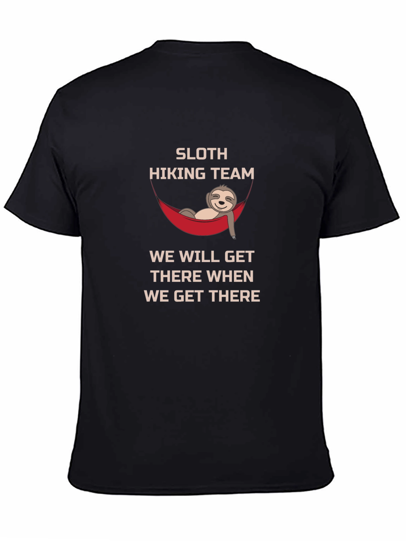 Sloth Hiking Team Tee: Relaxed Adventure Shirt