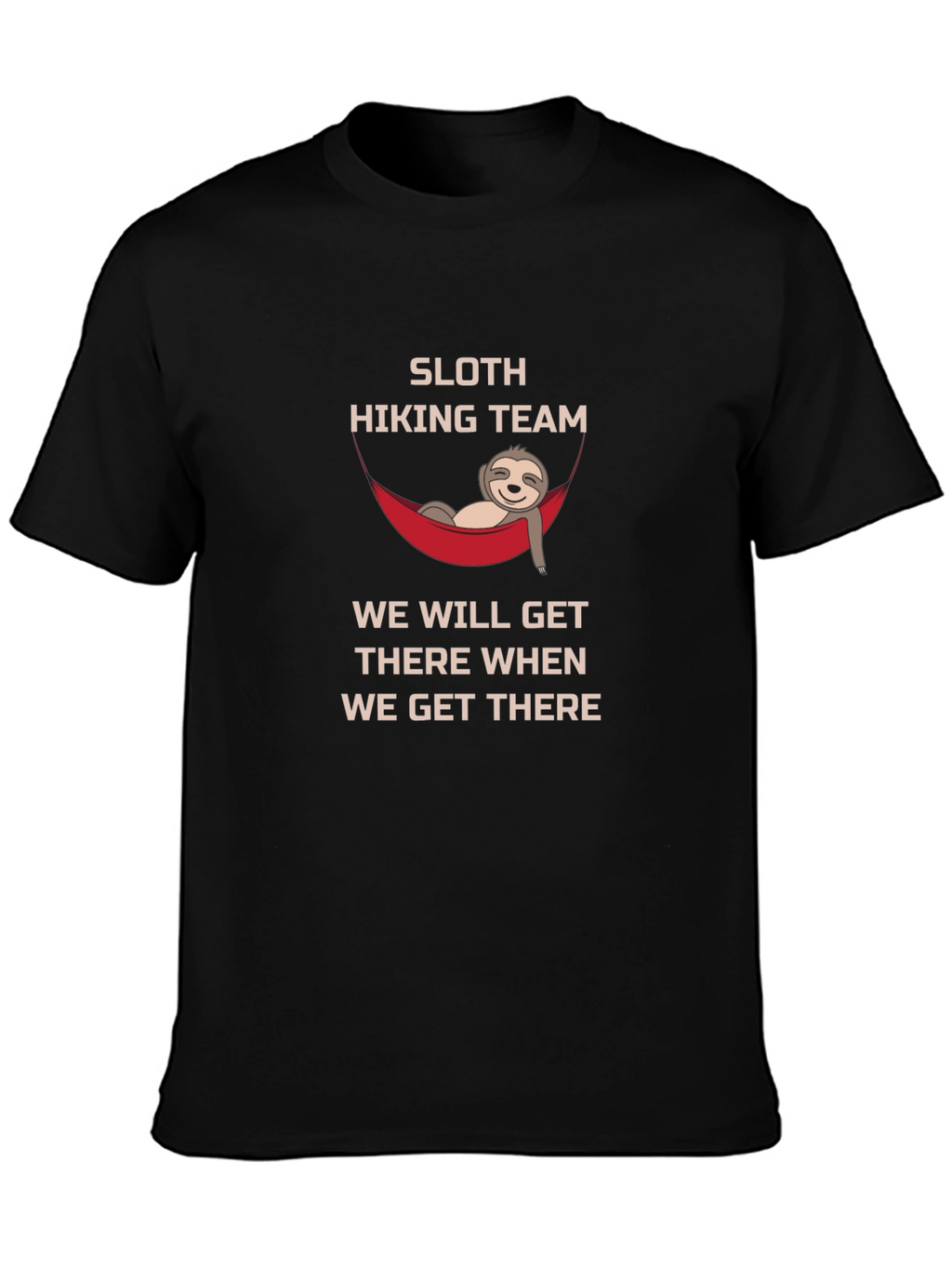 Sloth Hiking Team Tee: Relaxed Adventure Shirt
