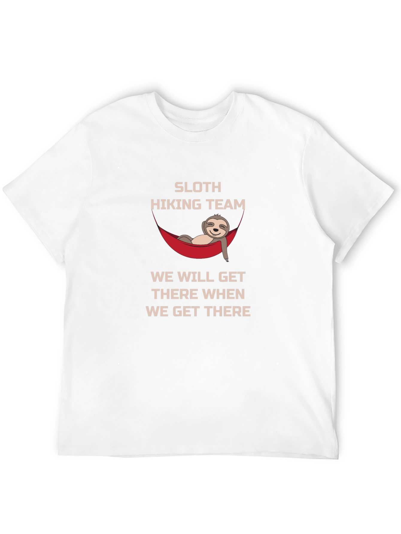 Sloth Hiking Team Tee: Relaxed Adventure Shirt