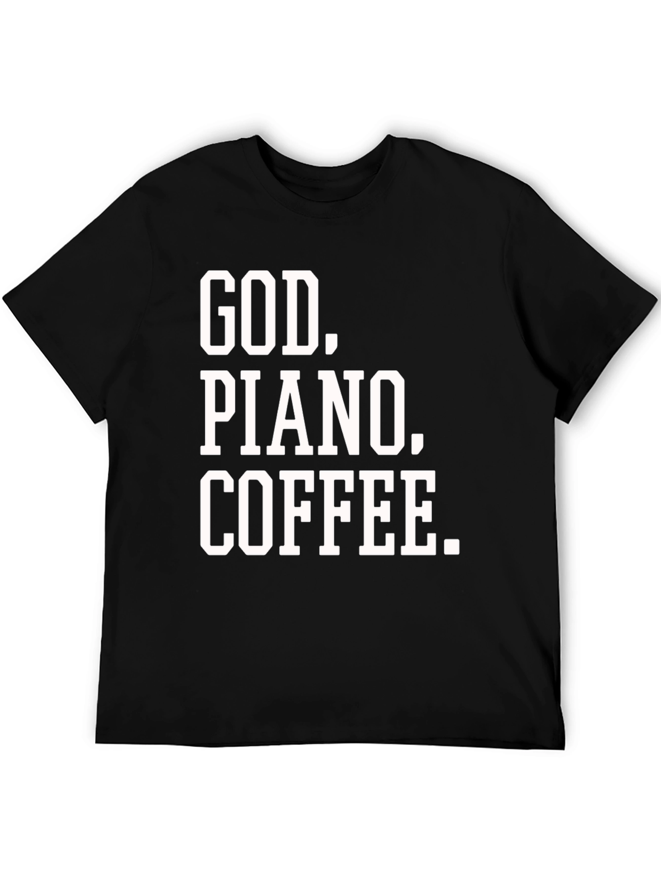 God. Piano. Coffee. Graphic Tee