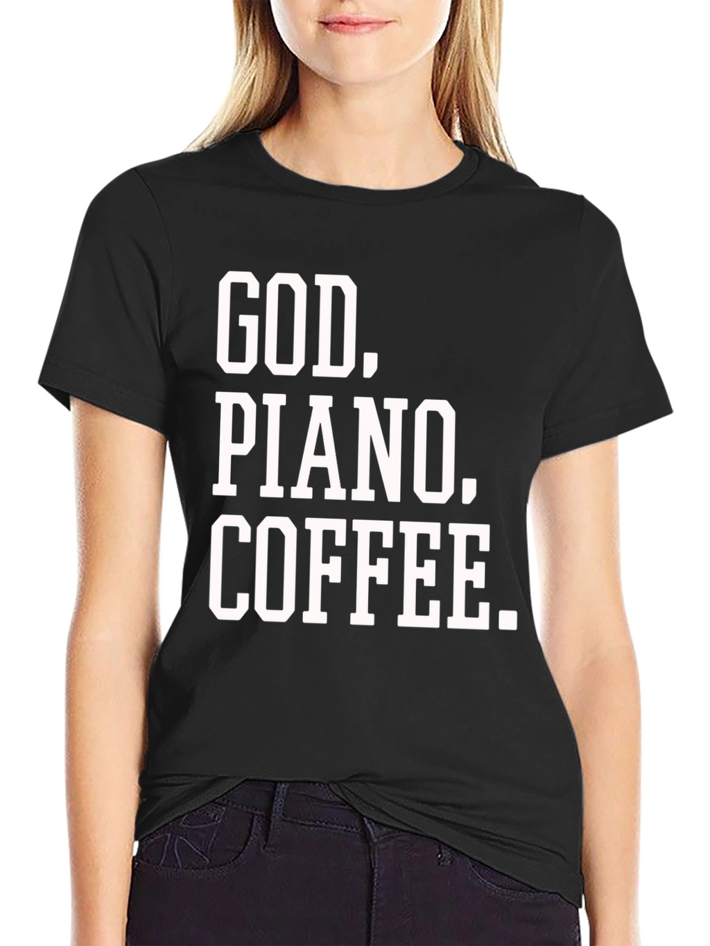 God. Piano. Coffee. Graphic Tee