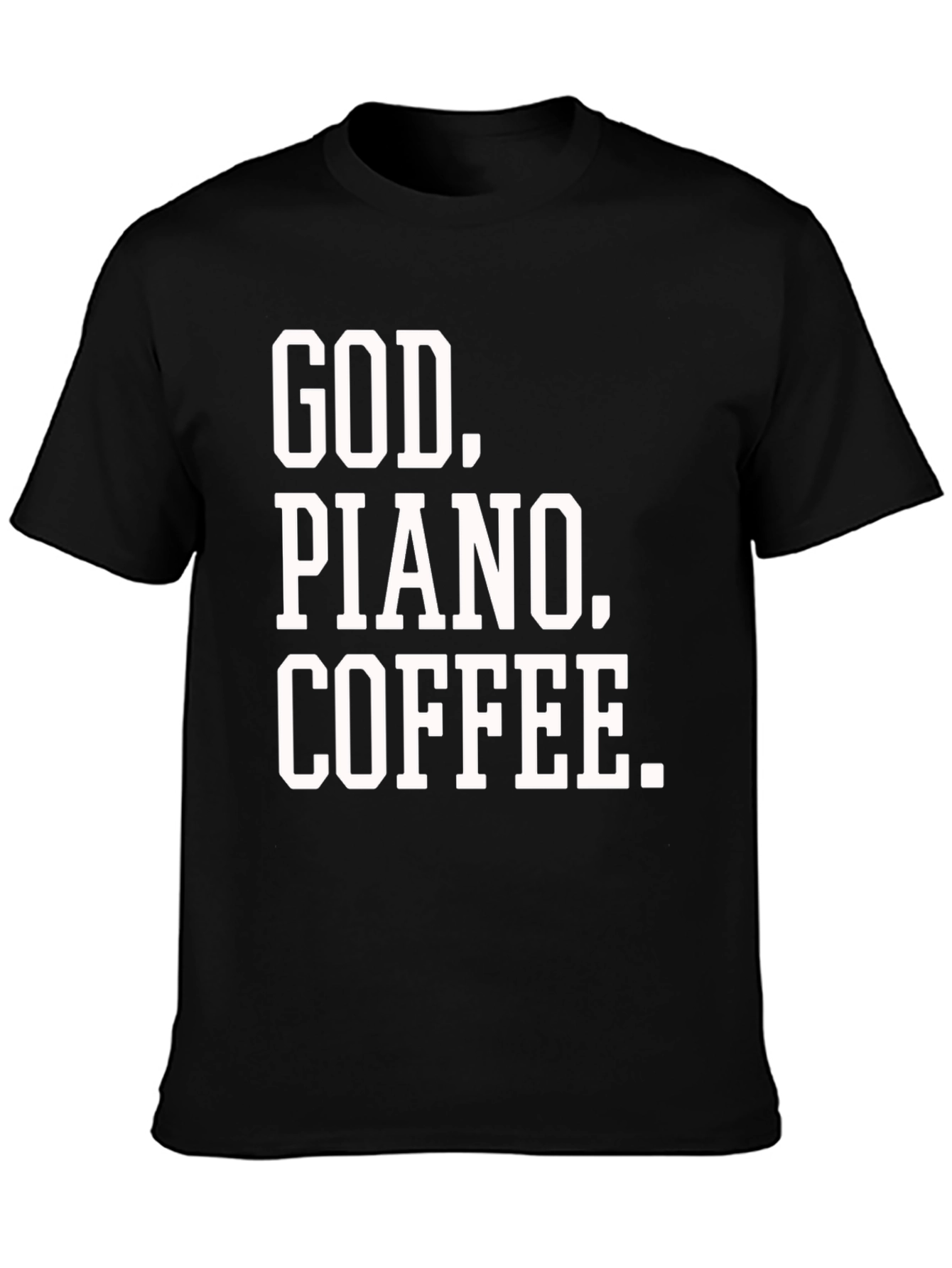 God. Piano. Coffee. Graphic Tee