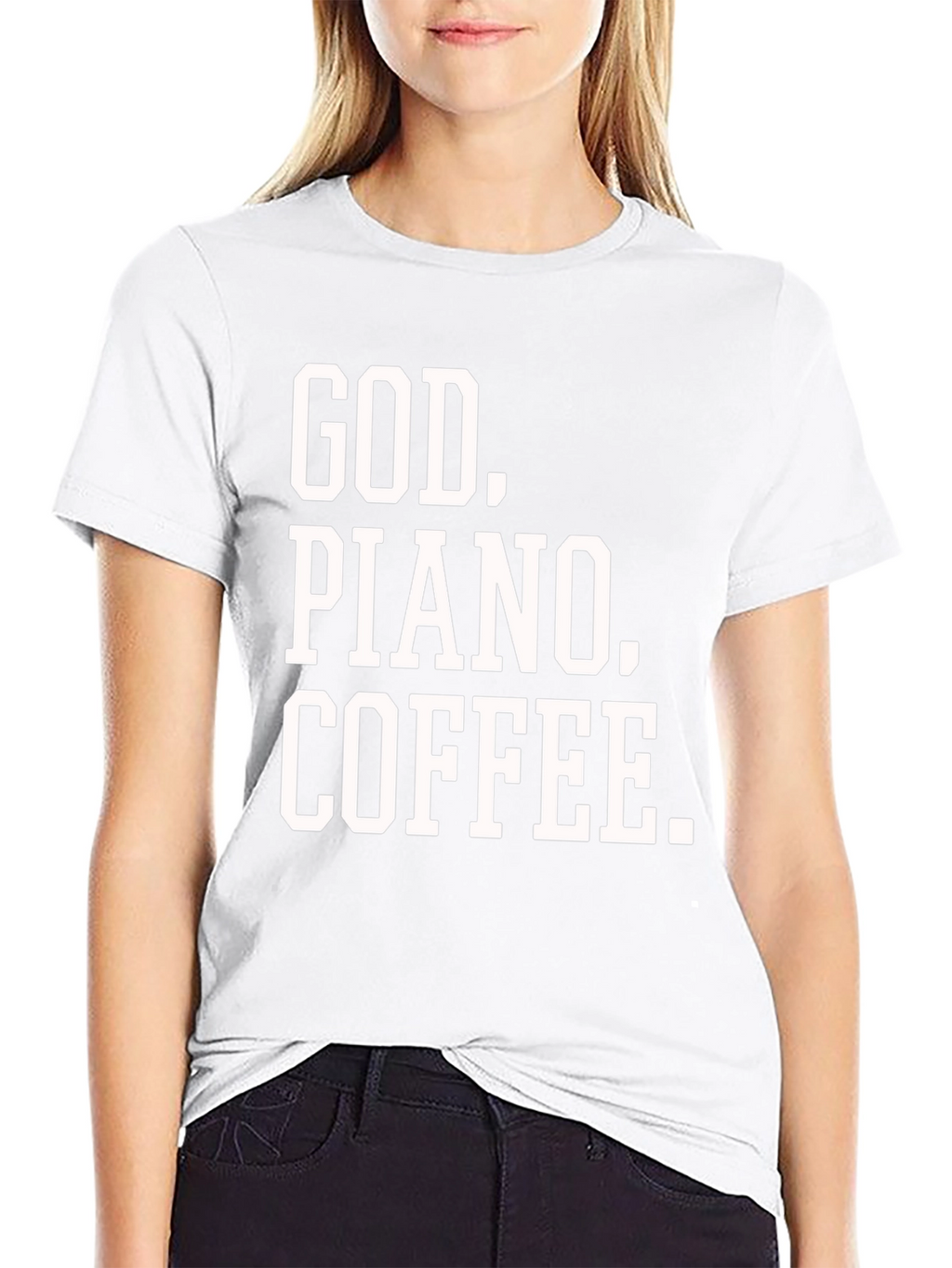 God. Piano. Coffee. Graphic Tee