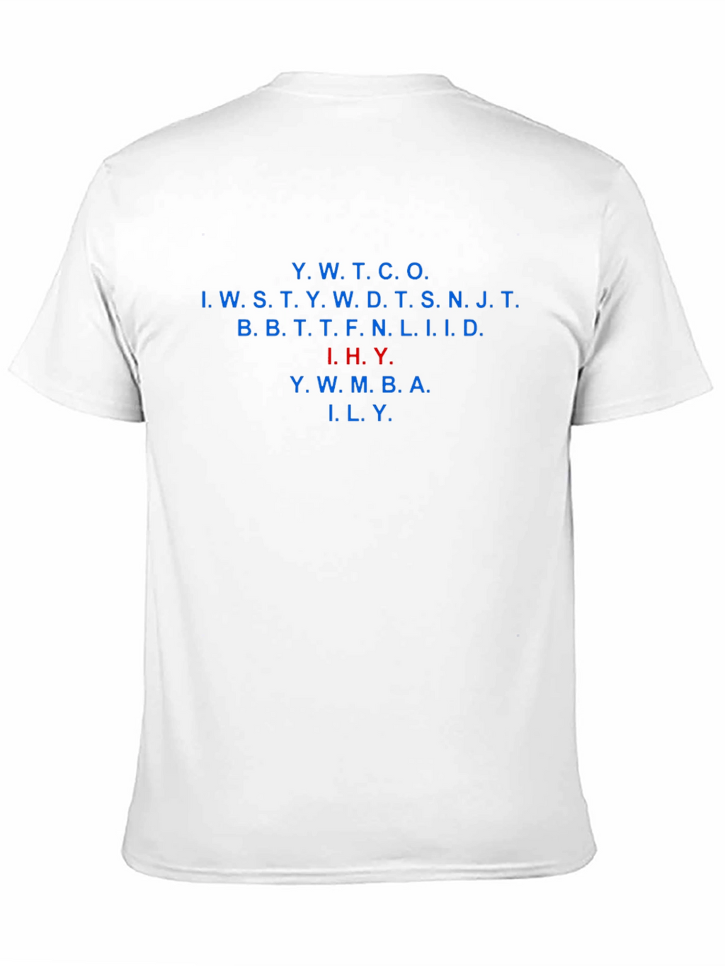 Black T-Shirt with Acronym Design