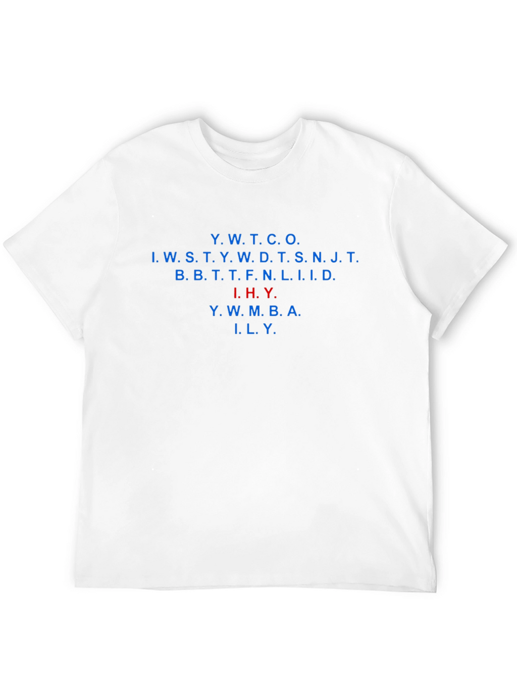 Black T-Shirt with Acronym Design