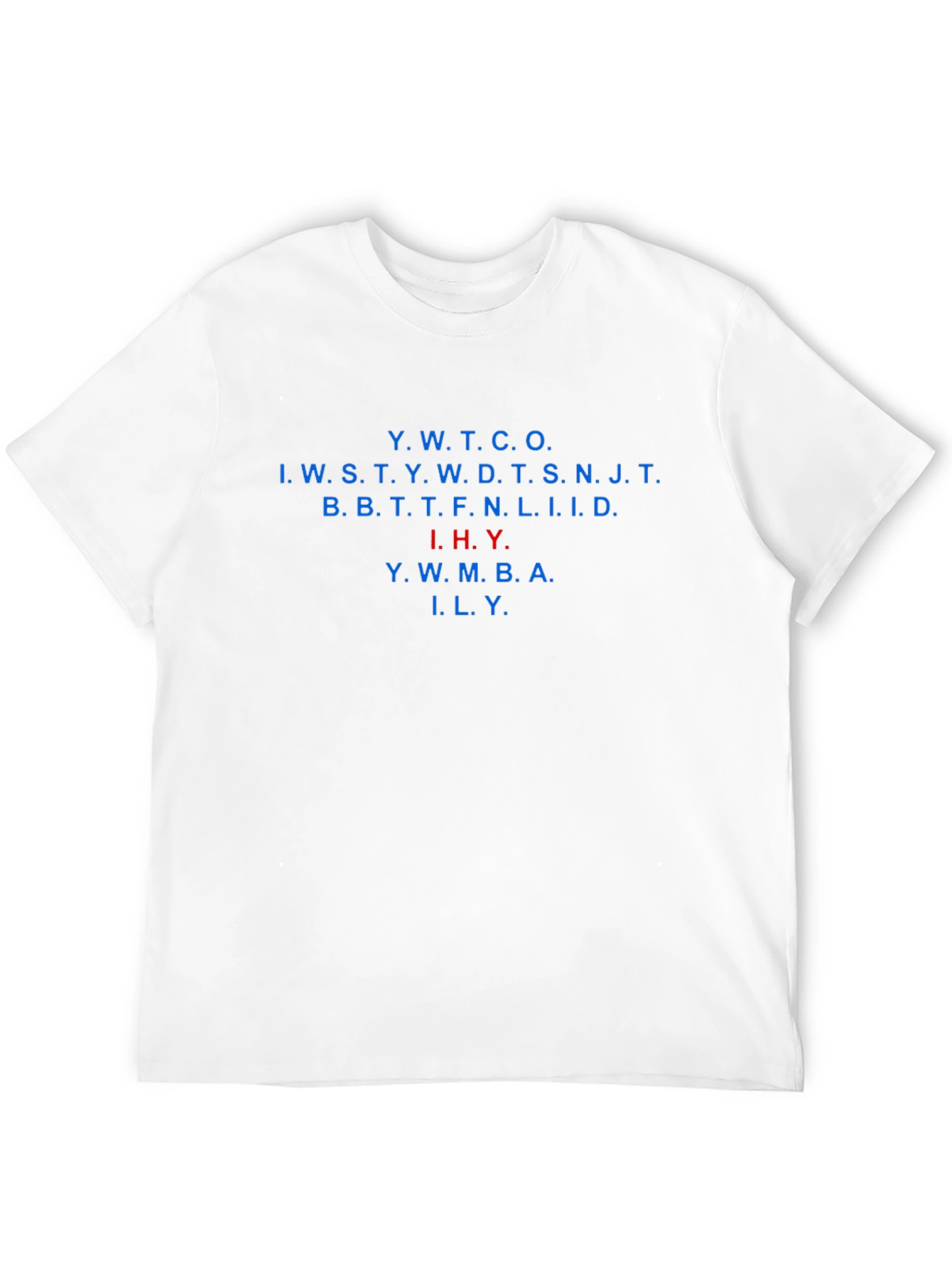 Black T-Shirt with Acronym Design