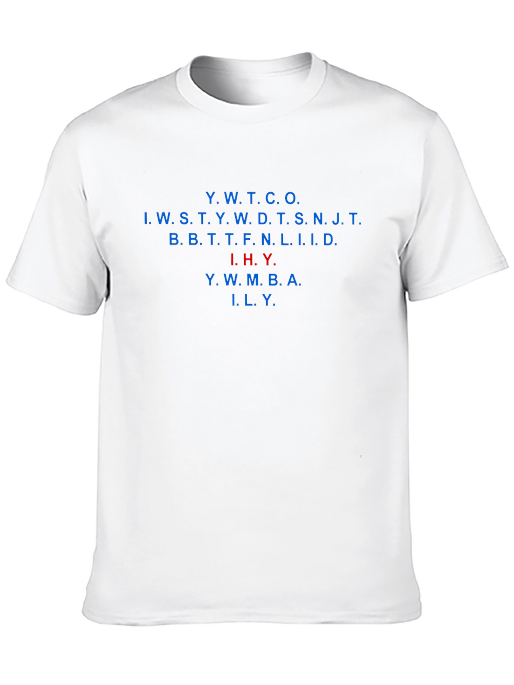 Black T-Shirt with Acronym Design