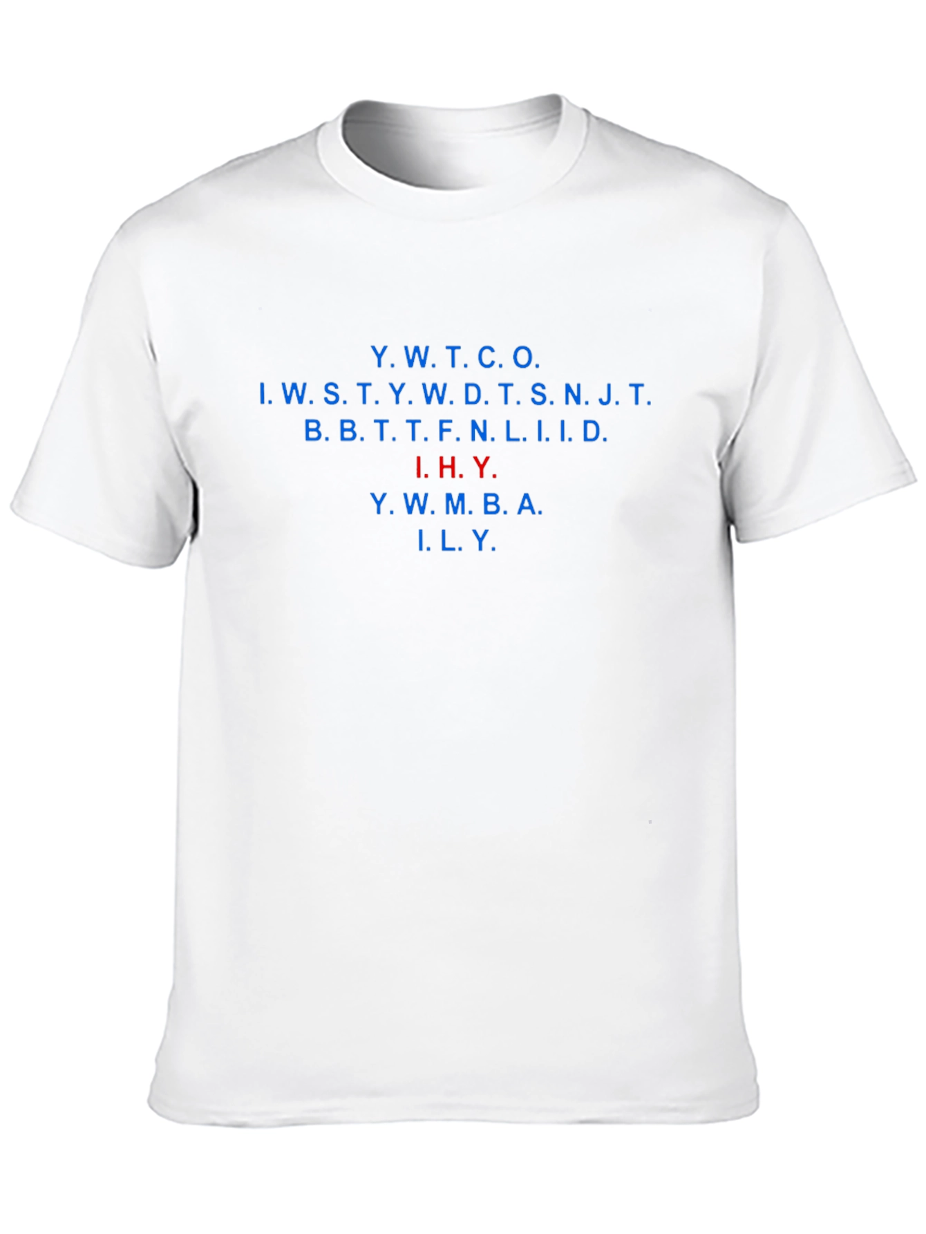 Black T-Shirt with Acronym Design