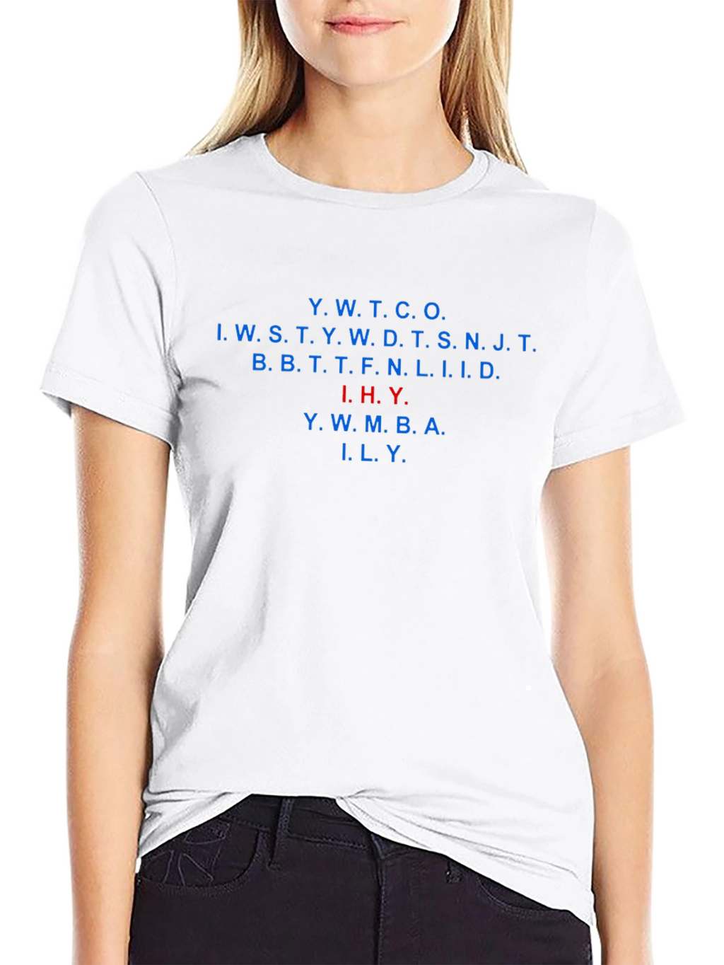 Black T-Shirt with Acronym Design