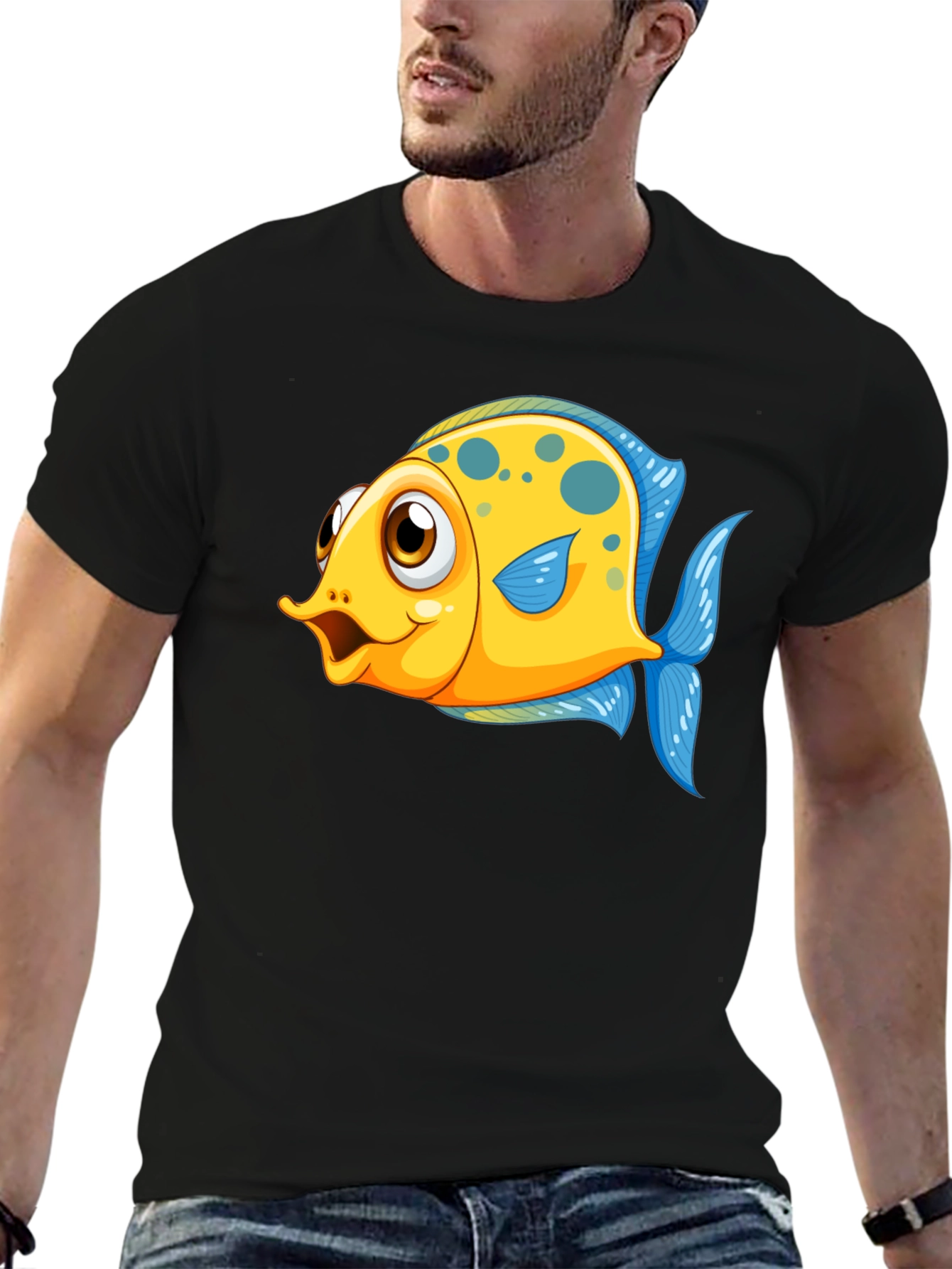 Cartoon Fish Graphic Tee