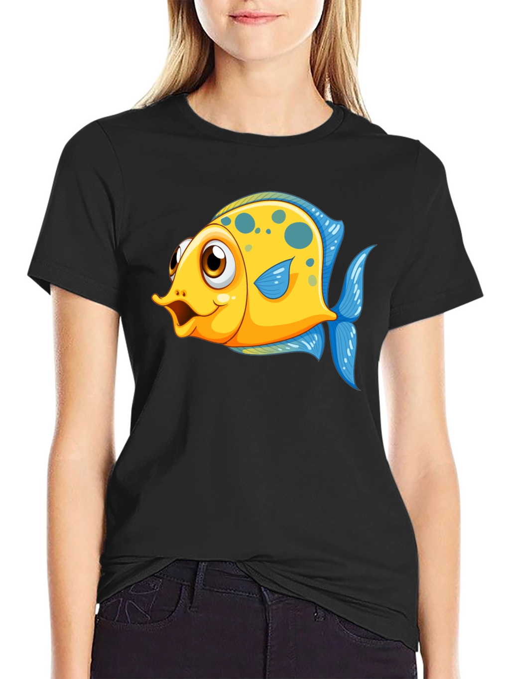 Cartoon Fish Graphic Tee