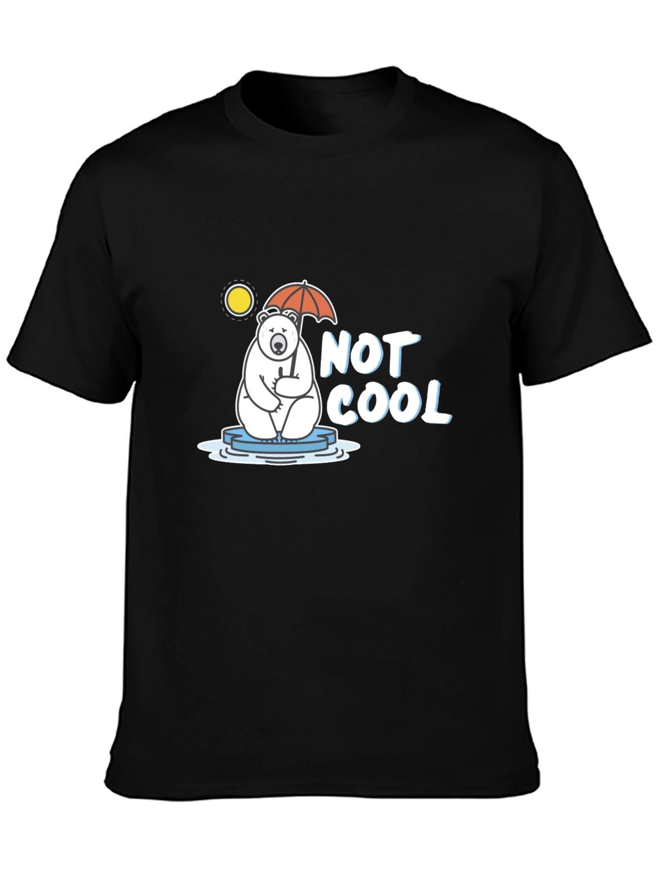 Not Cool Polar Bear Graphic T-Shirt