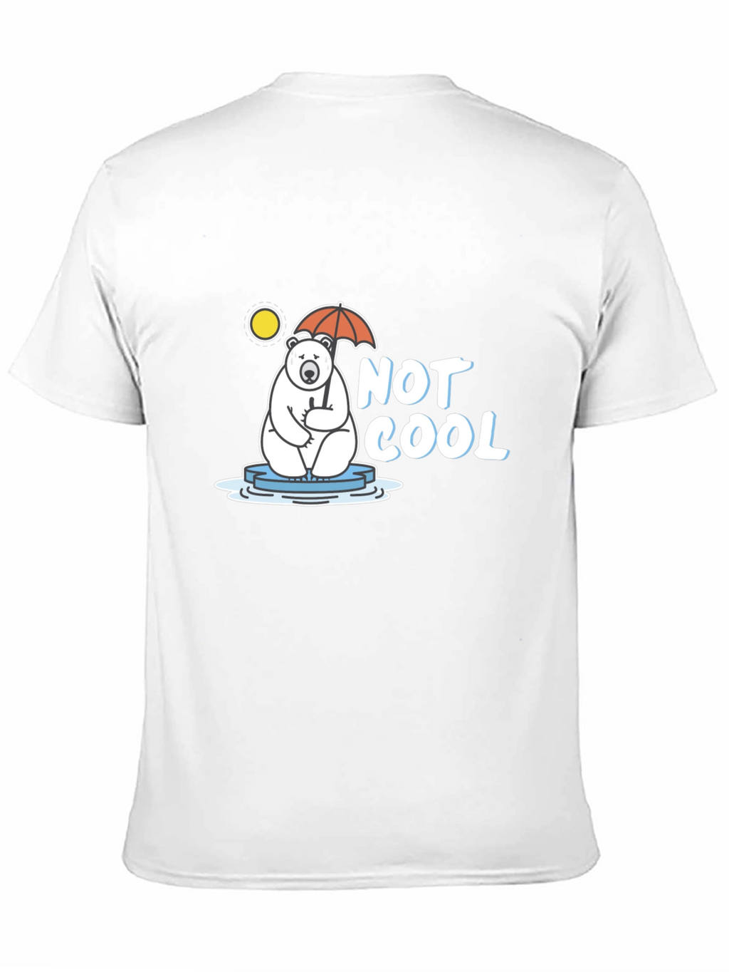 Not Cool Polar Bear Graphic T-Shirt