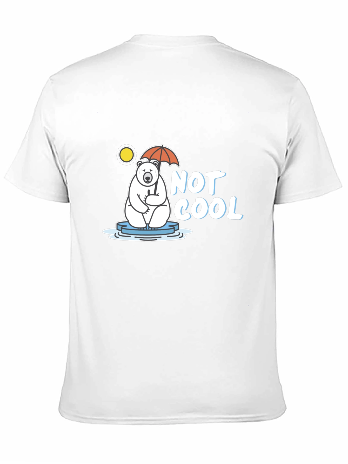 Not Cool Polar Bear Graphic T-Shirt