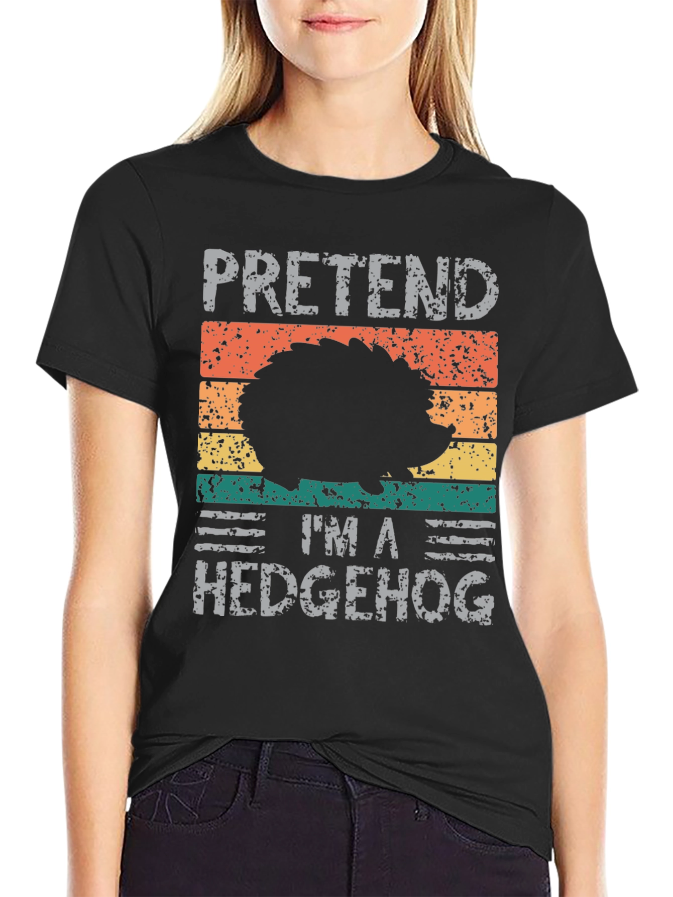 Pretend Im A Hedgehog Graphic Tee