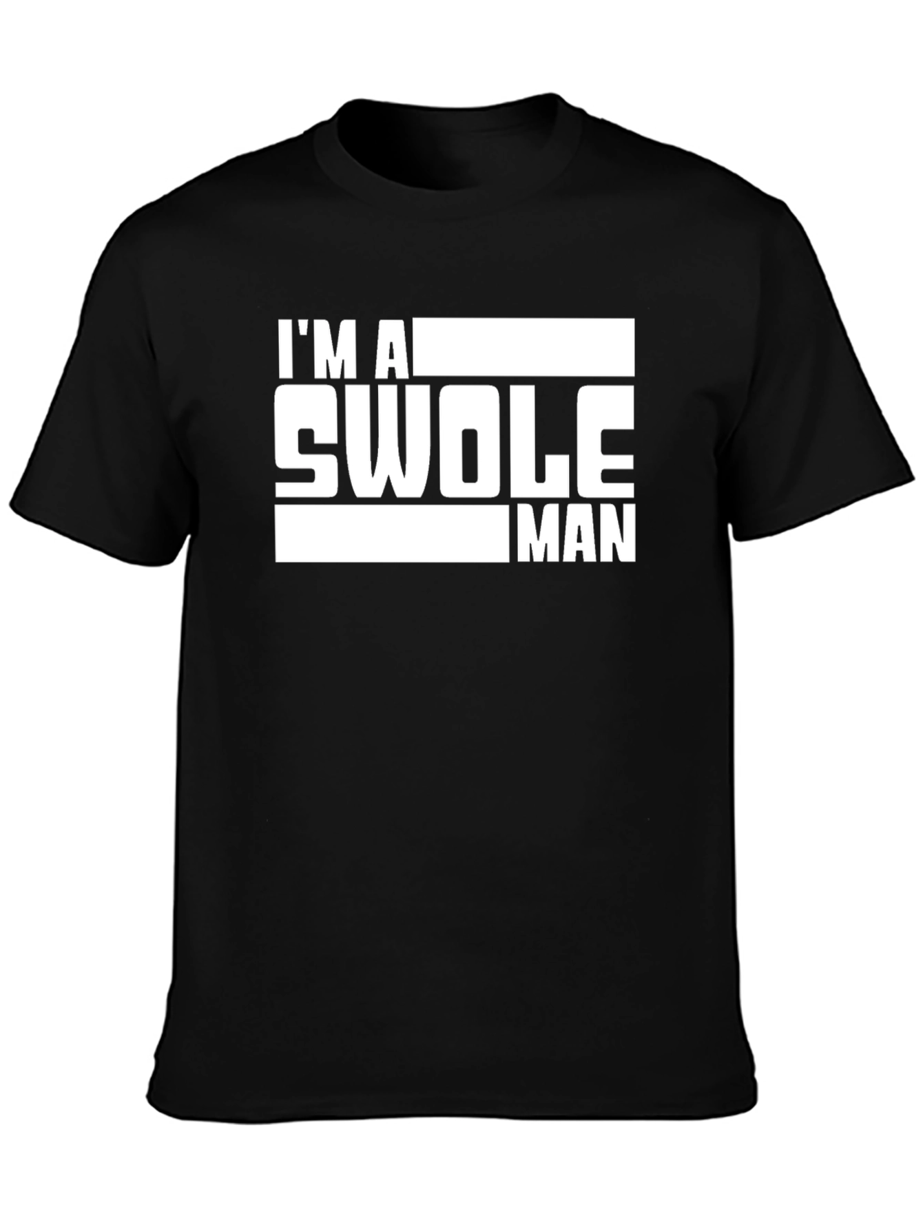 Im A Swole Man Graphic Tee - Black