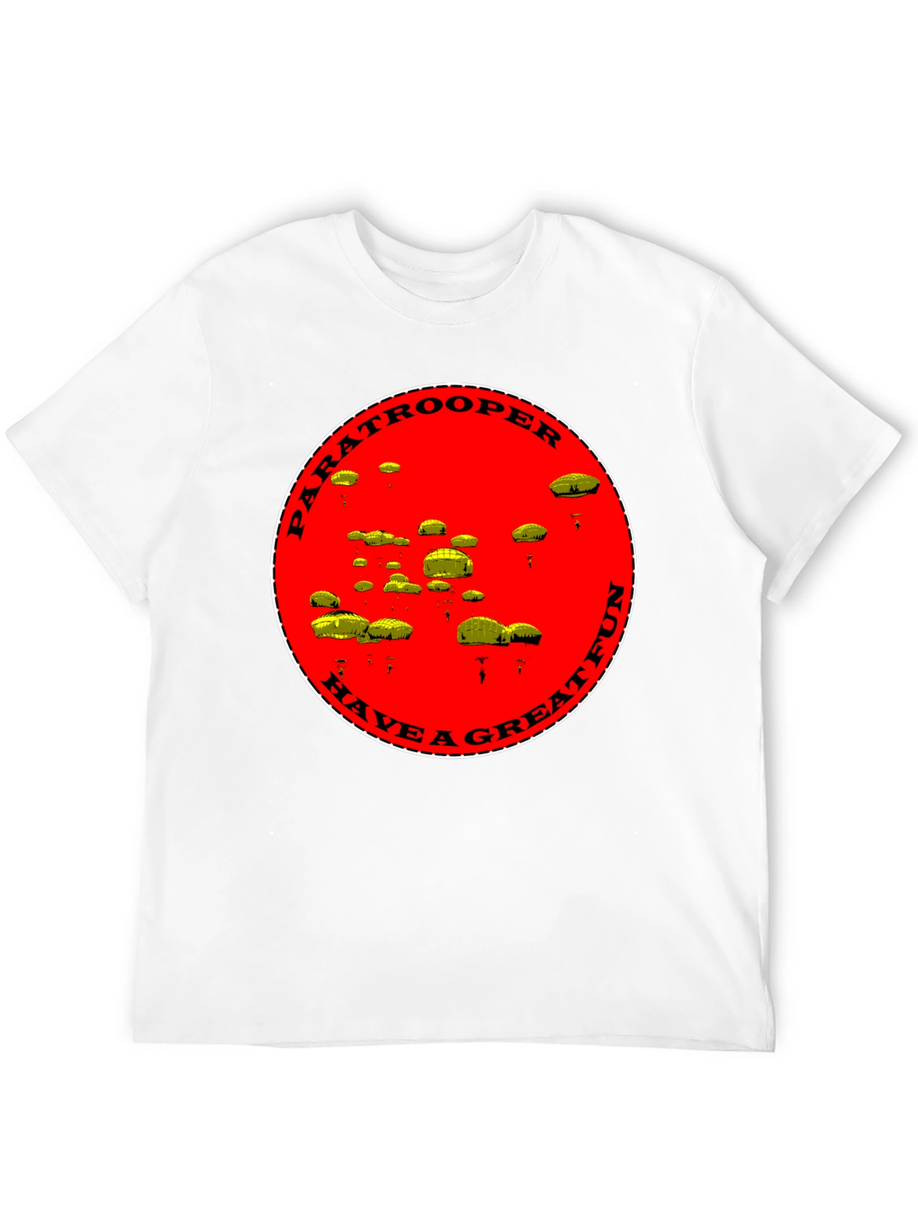 Paratrooper Have a Great Fun Black T-Shirt