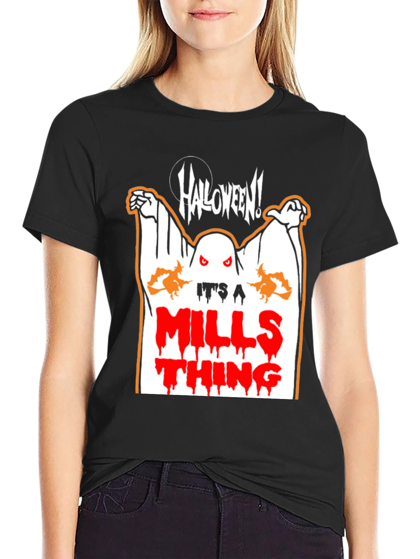 Halloween Mills Thing Ghost T-Shirt