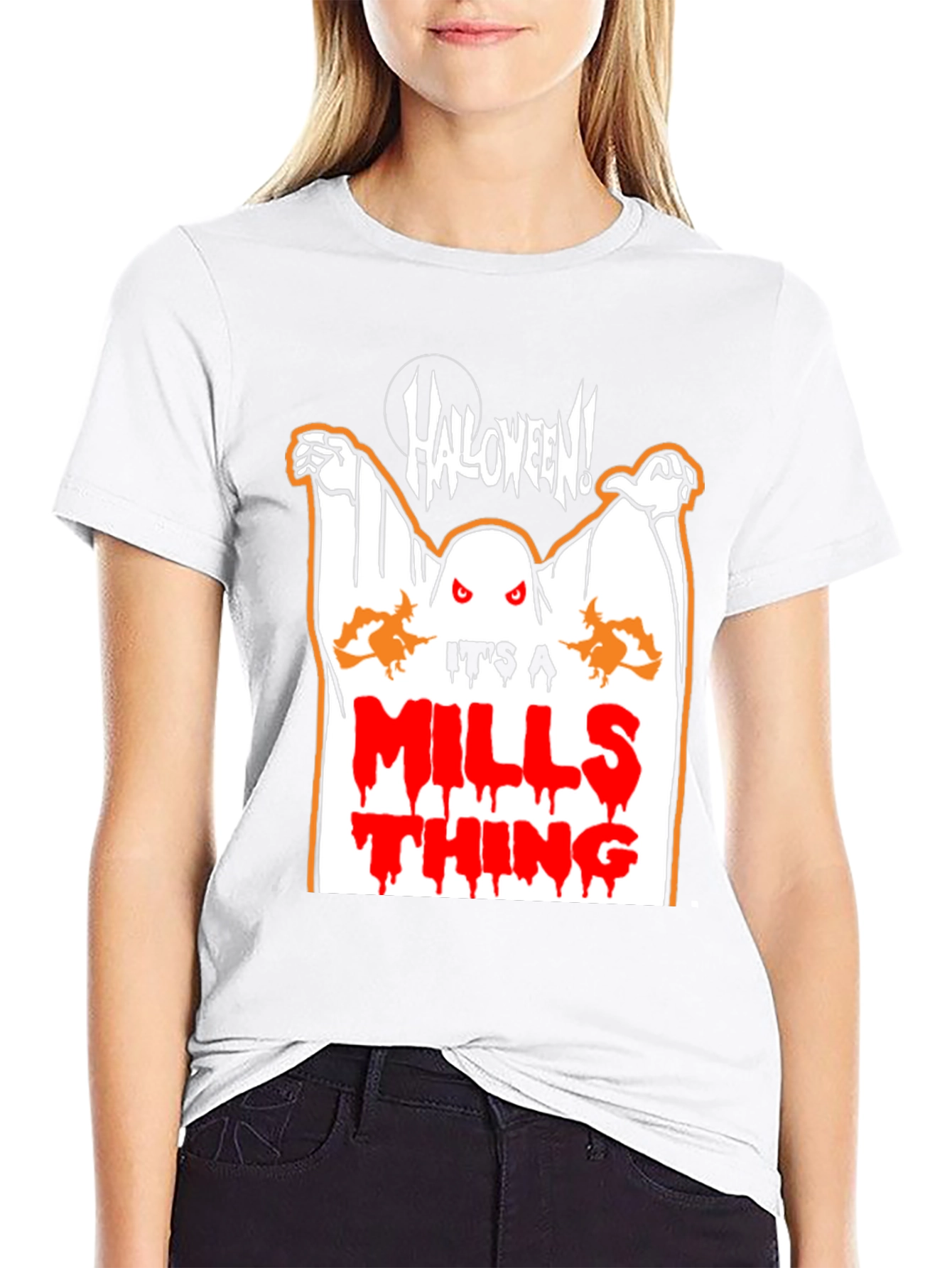 Halloween Mills Thing Ghost T-Shirt