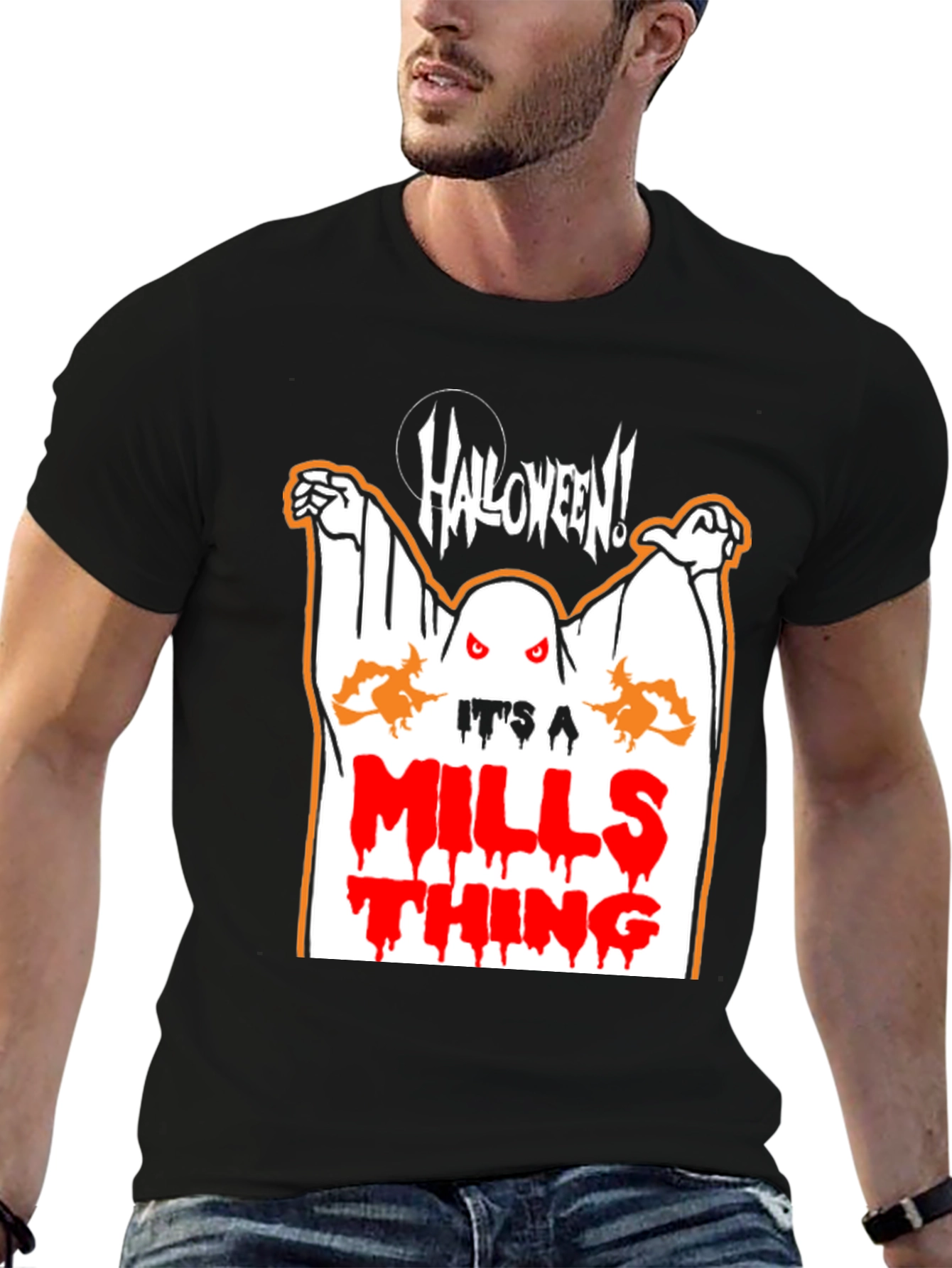 Halloween Mills Thing Ghost T-Shirt