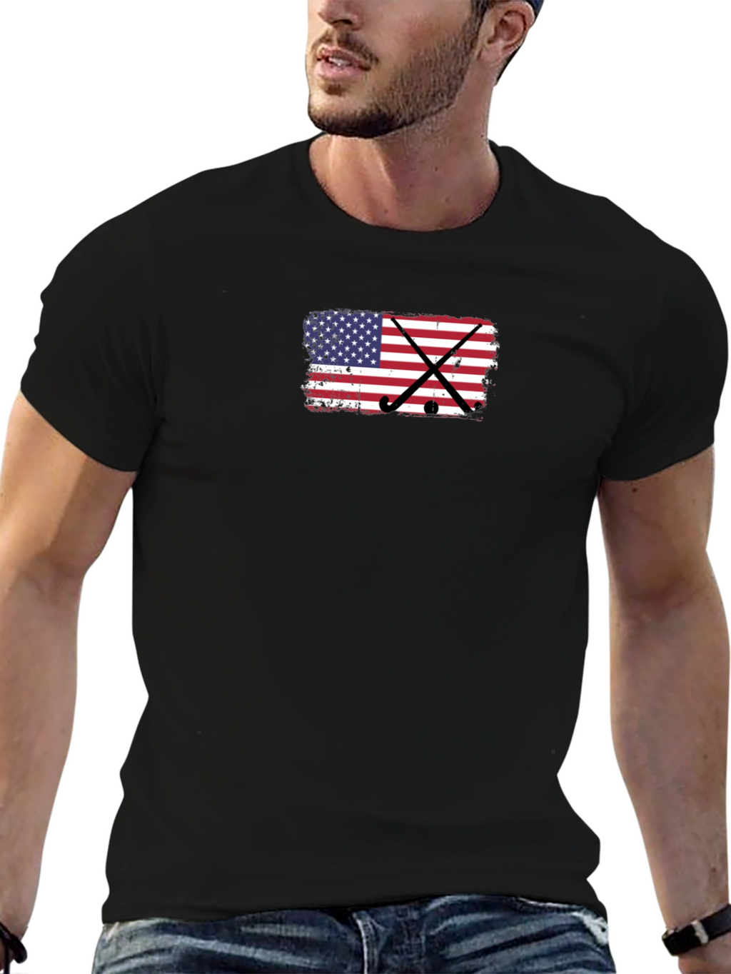 USA Hockey Flag Graphic T-Shirt