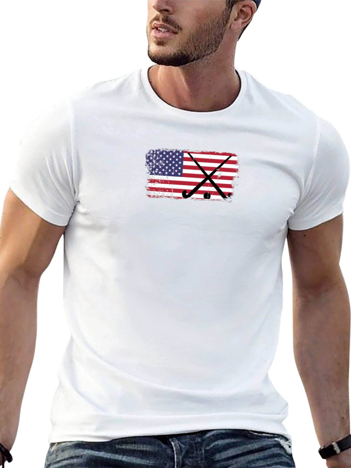 USA Hockey Flag Graphic T-Shirt
