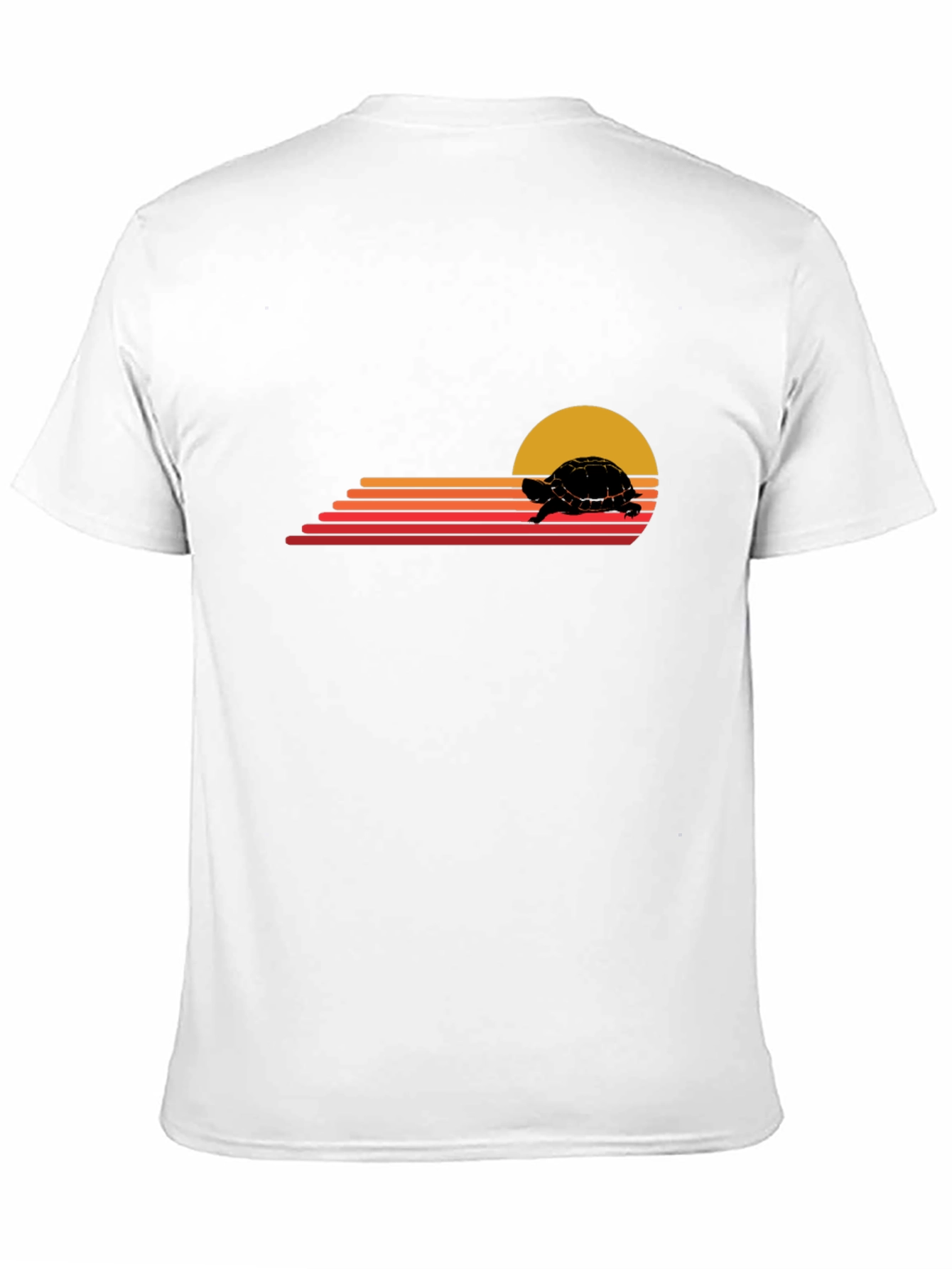 Retro Turtle Sunset Graphic Tee